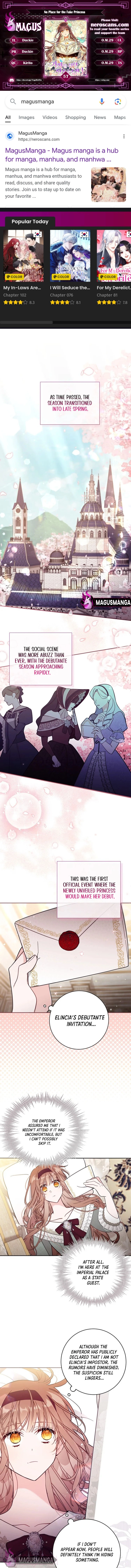 Philomel the Fake Chapter 57 page 1 - 