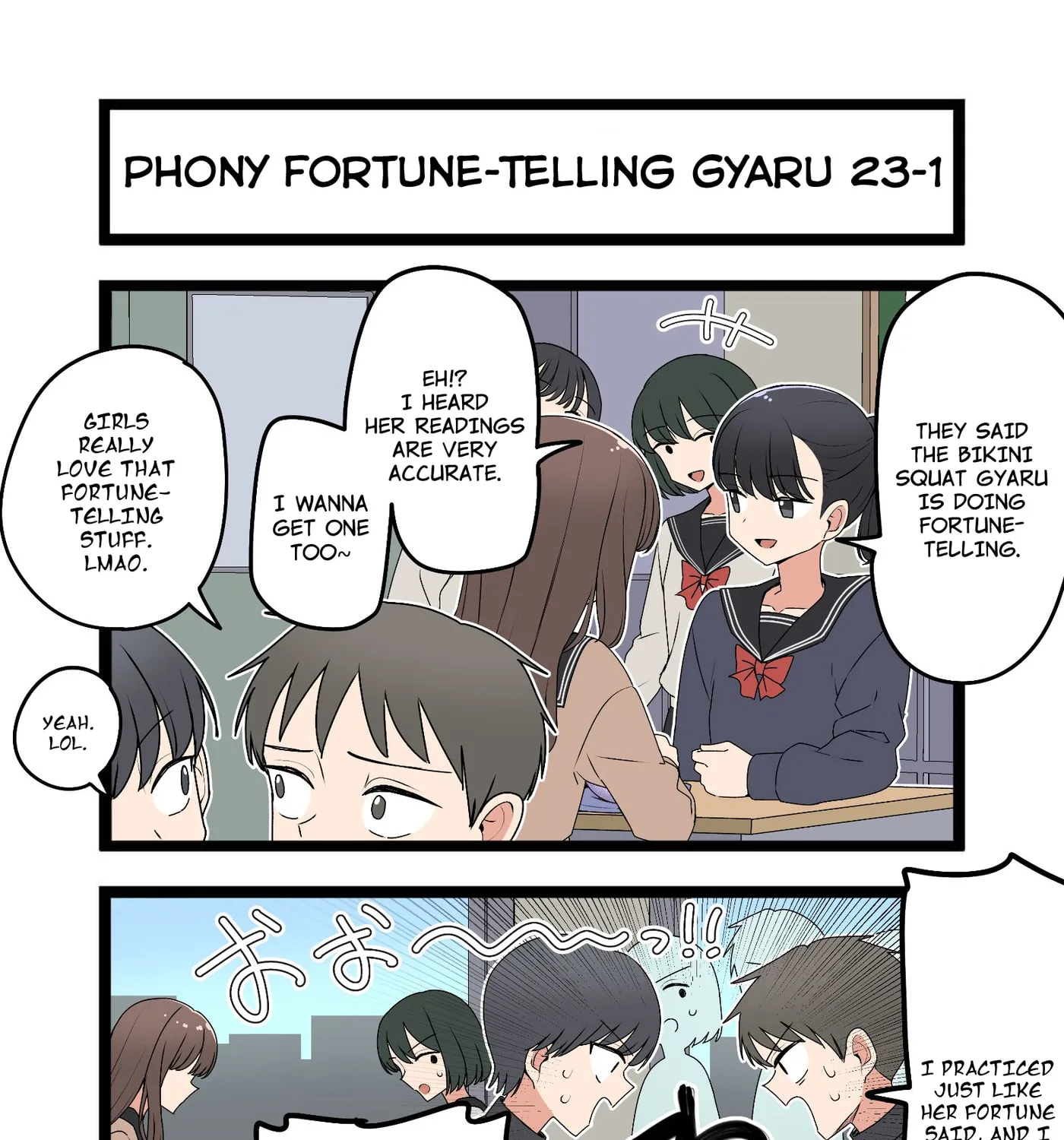 Phony Fortune-Telling Gyaru Chapter 23 page 1 - 