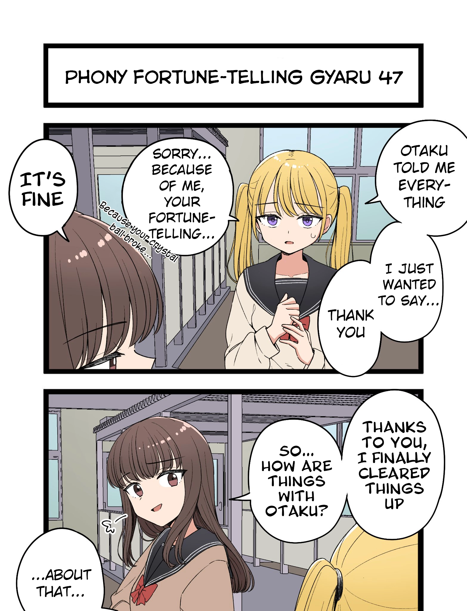 Phony Fortune-Telling Gyaru Chapter 47 page 1 - 