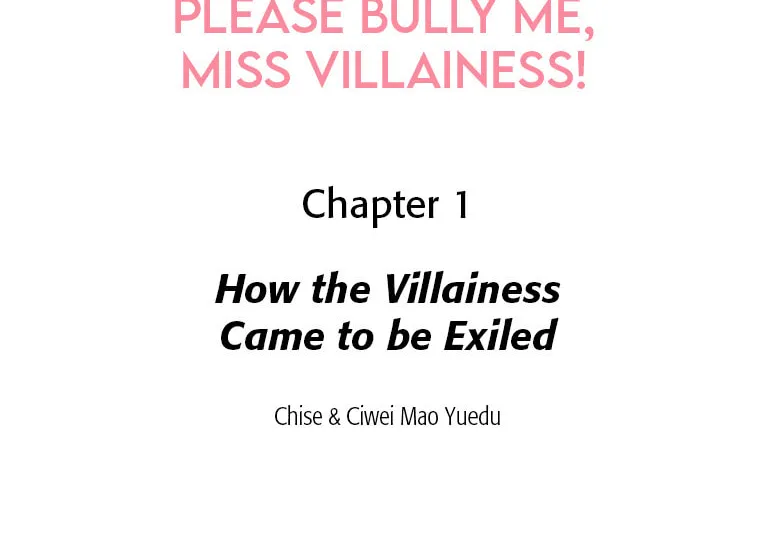 Please Bully Me, Miss Villainess! (Colored) Chapter 1 page 2 - 