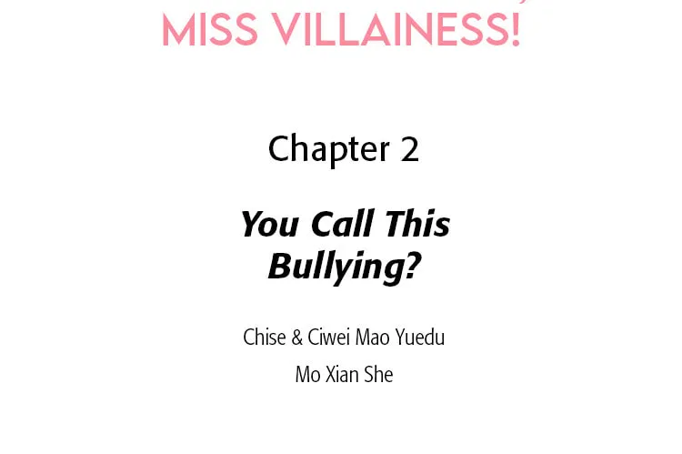 Please Bully Me, Miss Villainess! (Colored) Chapter 2 page 2 - 