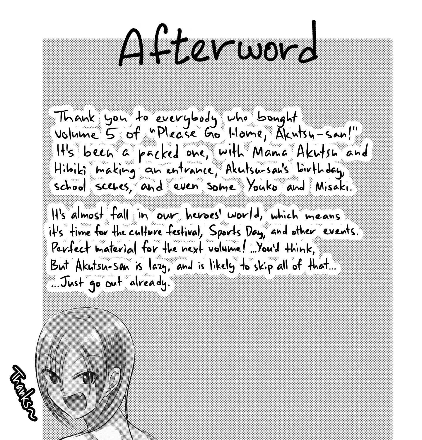 Please Go Home, Akutsu-San! Chapter 105.3 page 1 - 