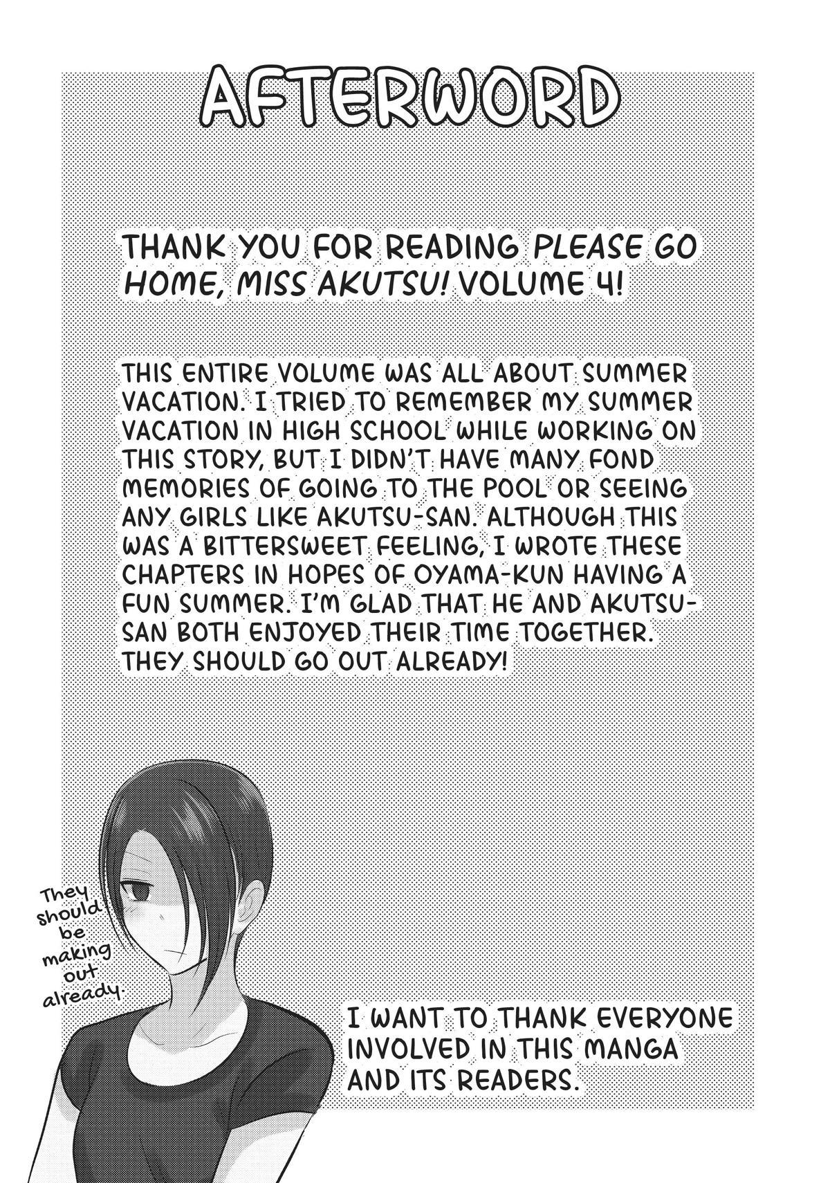 Please Go Home, Akutsu-San! Chapter 125.1 page 17 - 