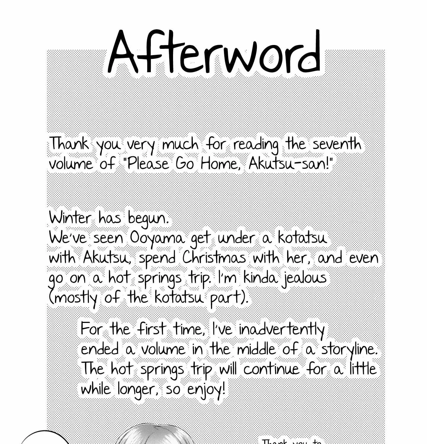 Please Go Home, Akutsu-San! Chapter 141.3 page 2 - 