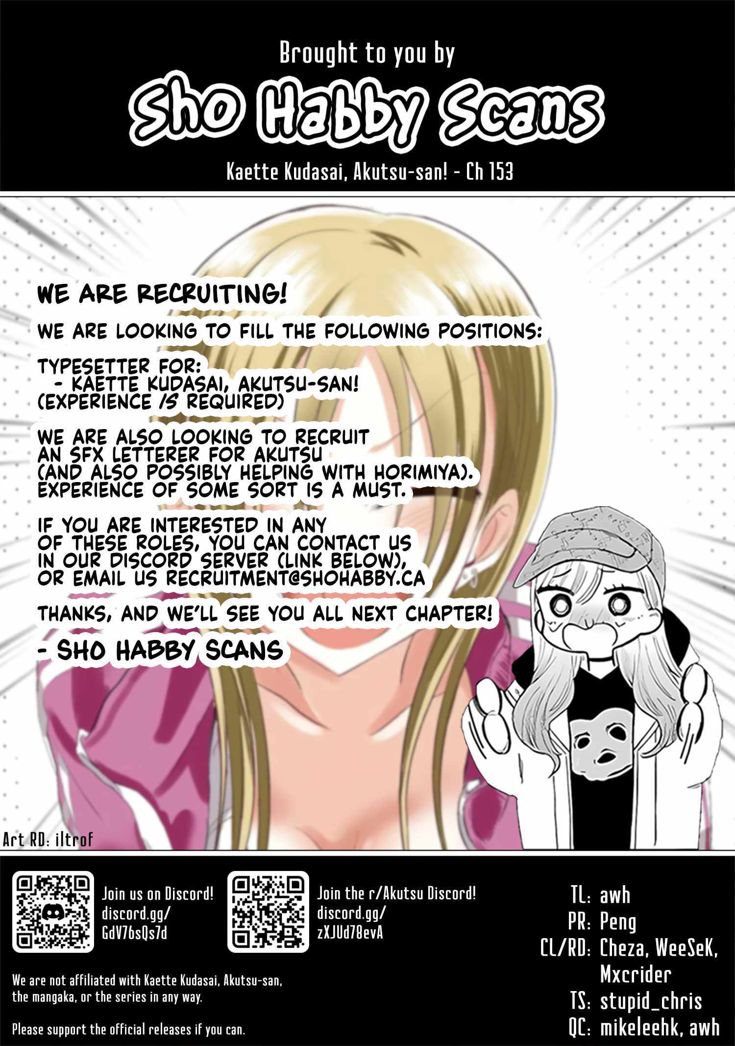 Please Go Home, Akutsu-San! Chapter 153 page 9 - 