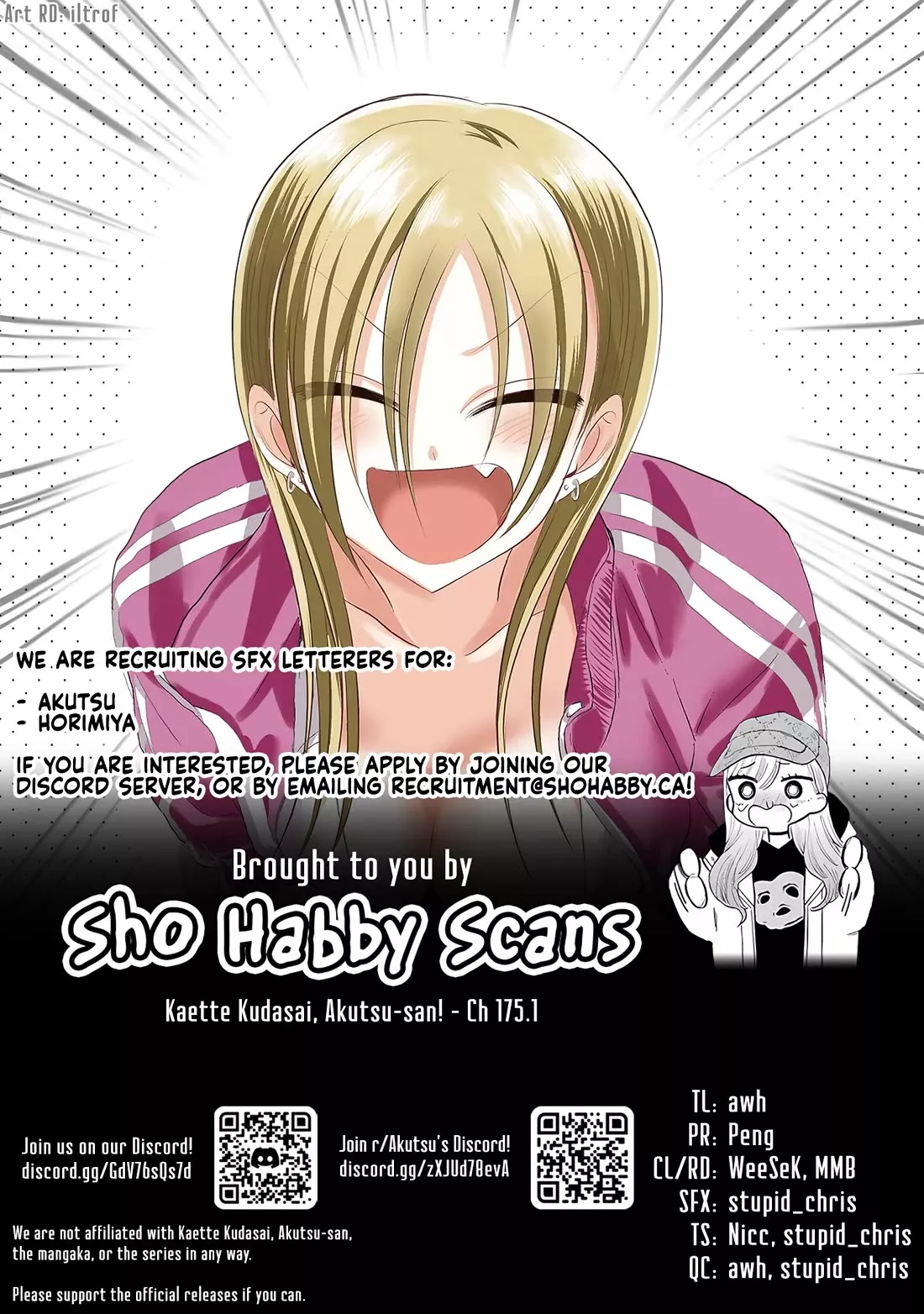 Please Go Home, Akutsu-San! Chapter 175.5 page 11 - 