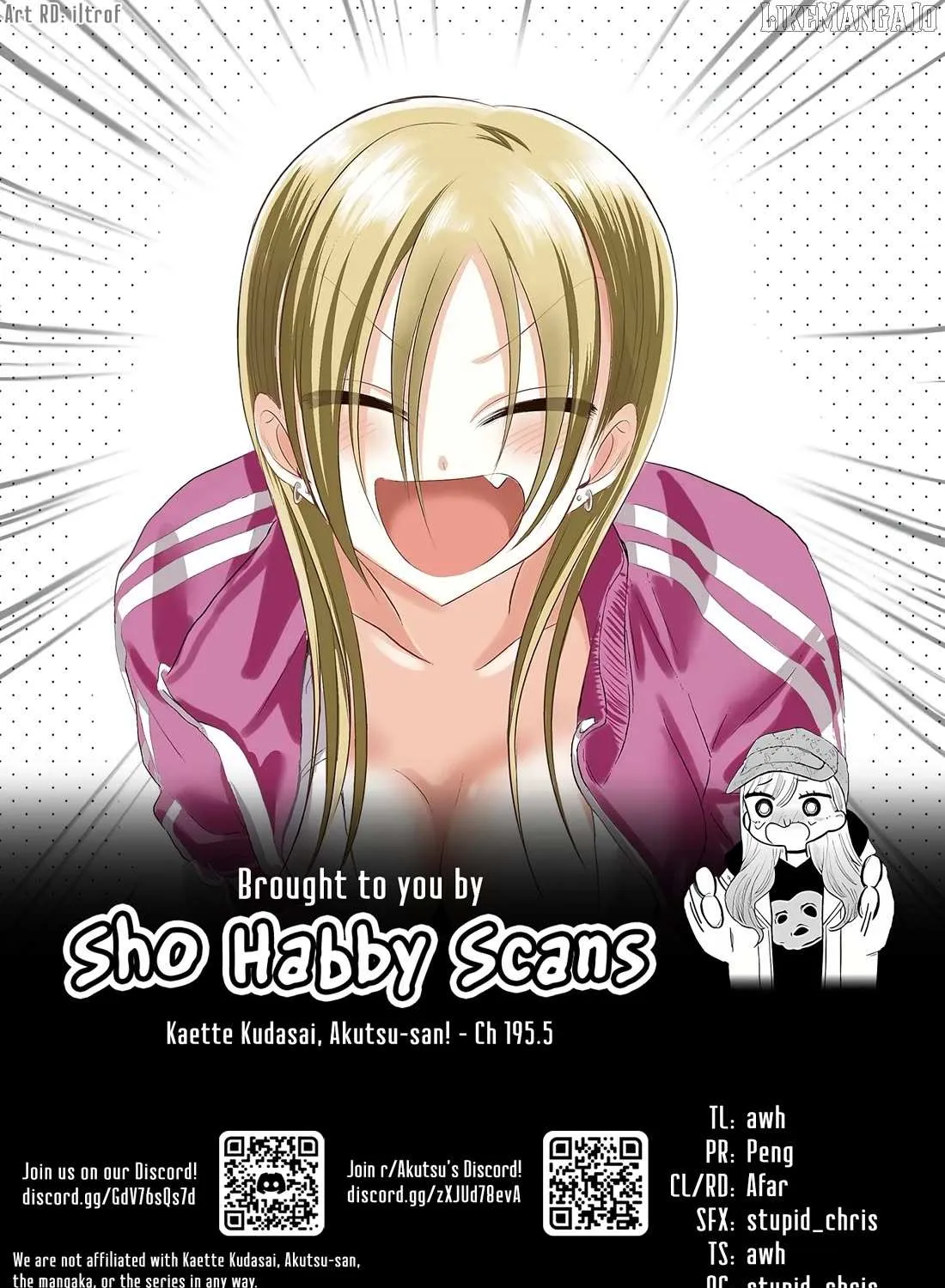 Please Go Home, Akutsu-San! Chapter 195.5 page 9 - 