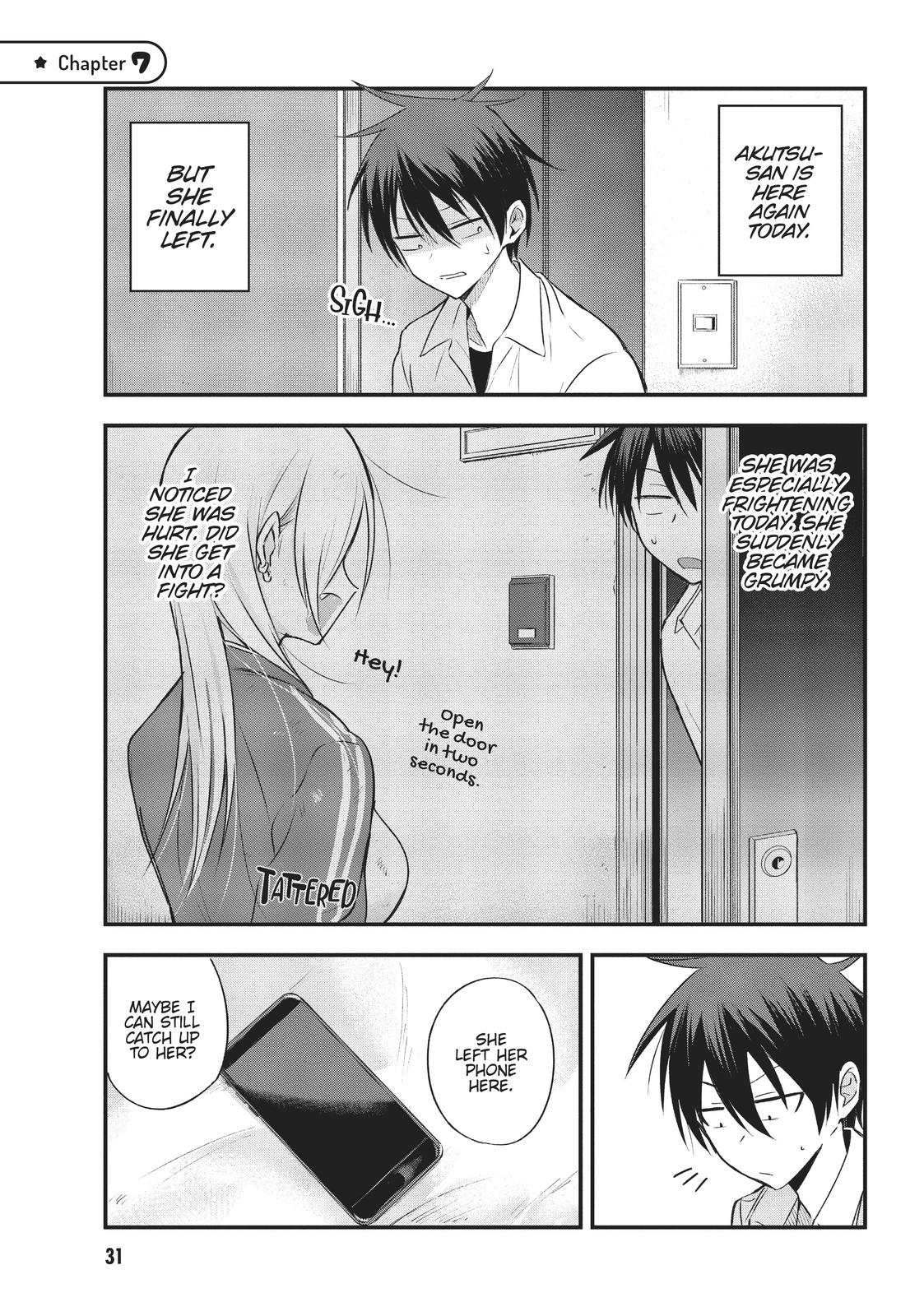 Please Go Home, Akutsu-San! Chapter 7.1 page 1 - 