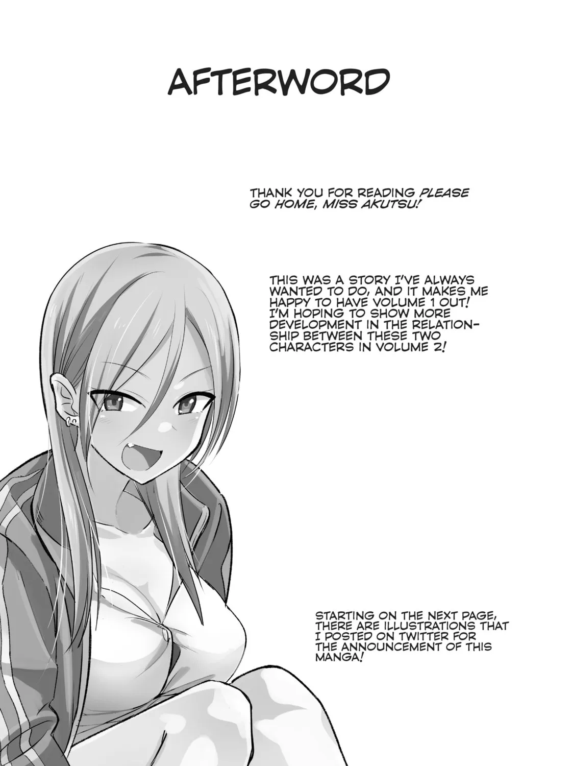 Please Go Home, Miss Akutsu! Chapter 27.5 page 1 - 