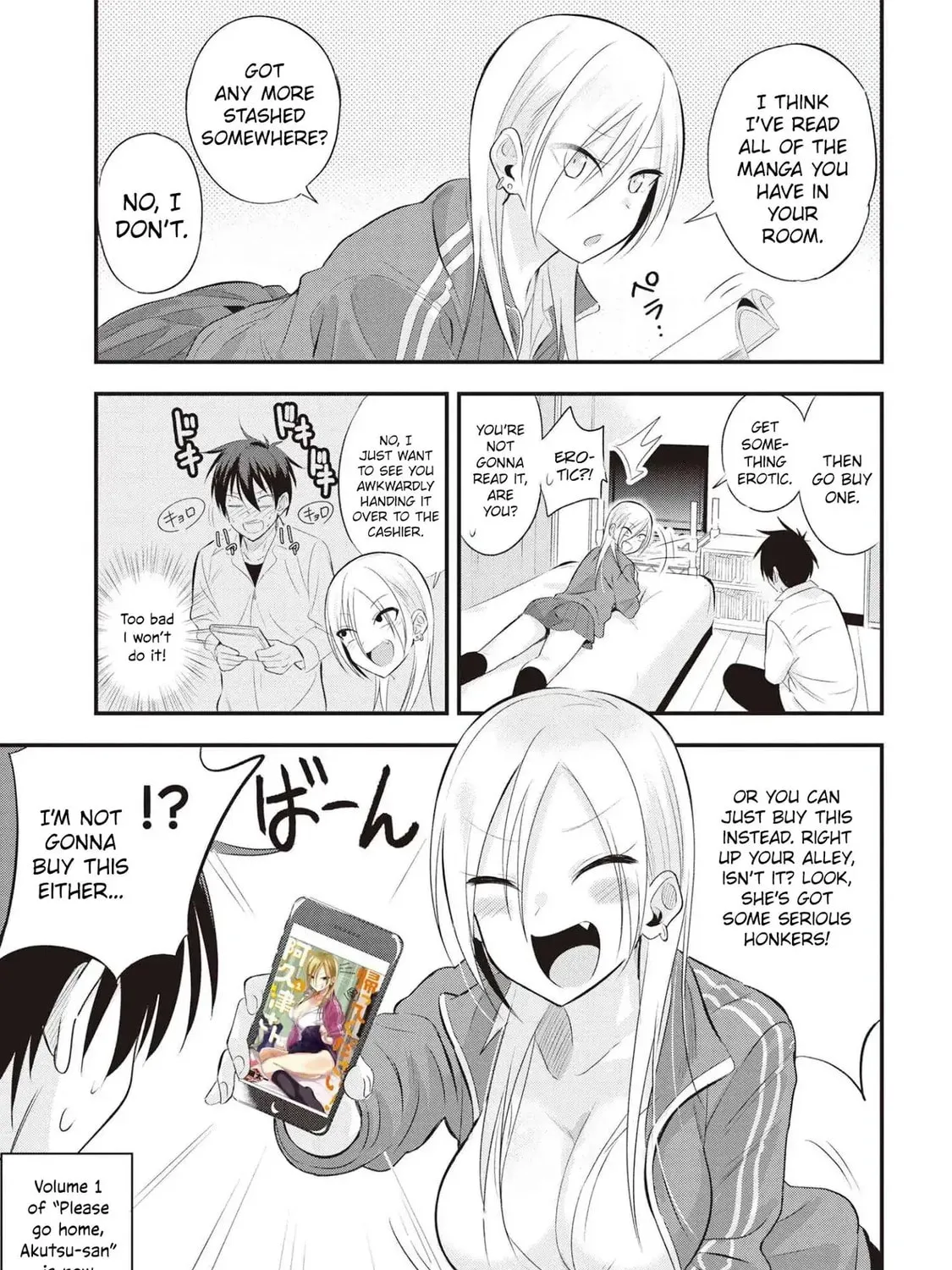 Please Go Home, Miss Akutsu! Chapter 38.5 page 1 - 