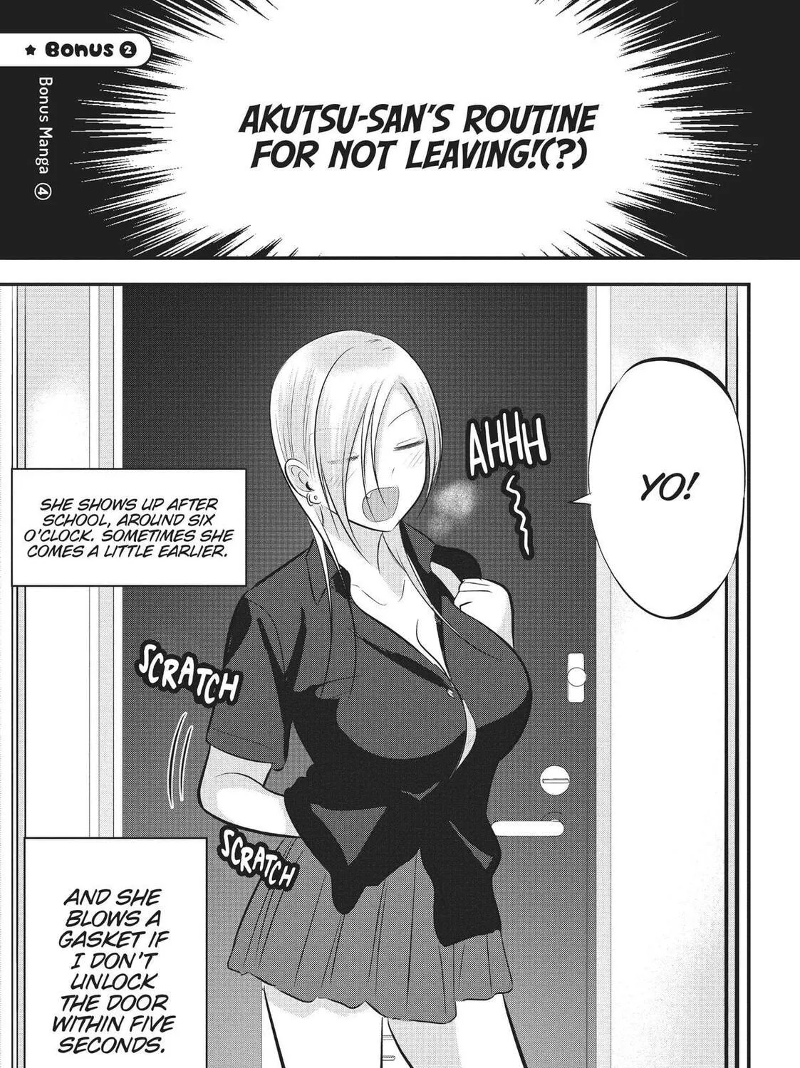 Please Go Home, Miss Akutsu! Chapter 69.5 page 9 - 
