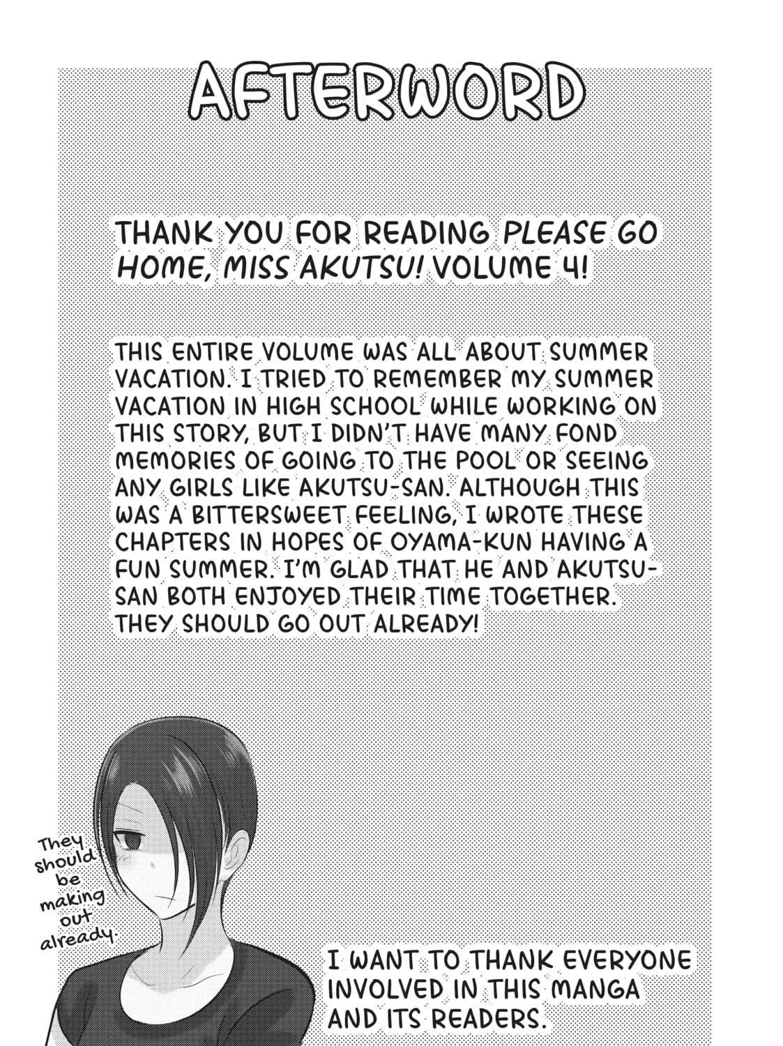 Please Go Home, Miss Akutsu! Chapter 88.3 page 9 - 