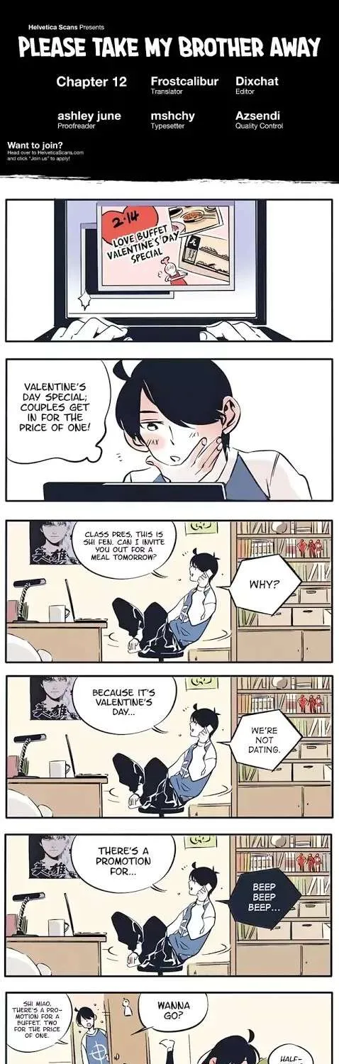 Please Take My Brother Away! Chapter 12 page 1 - 