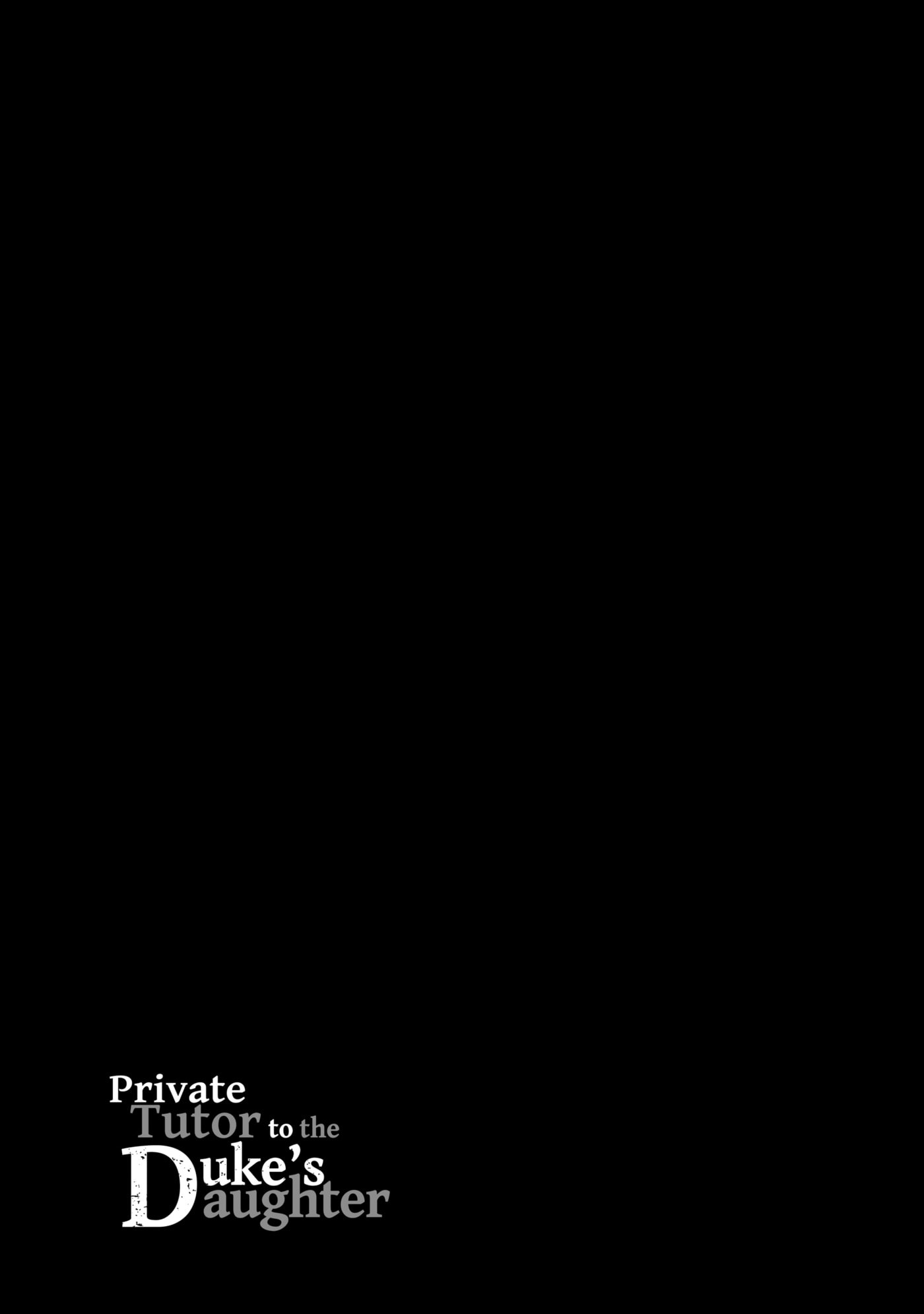 Private Tutor to the Duke
