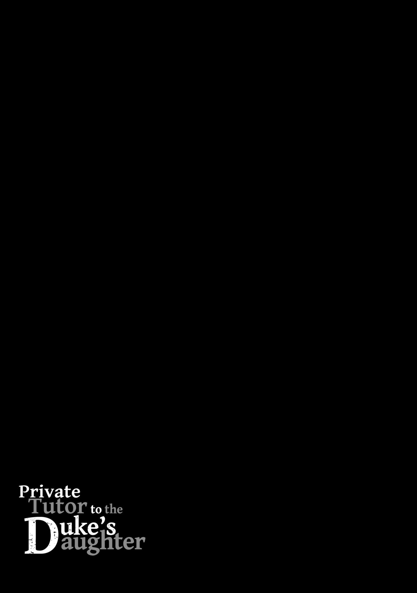 Private Tutor to the Duke
