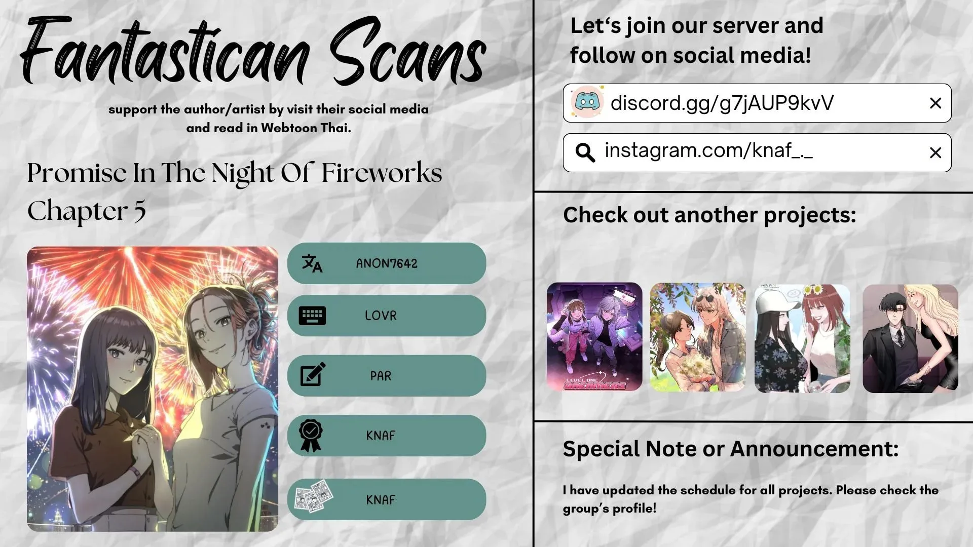 Promise in the Night of Fireworks Chapter 5 page 1 - 