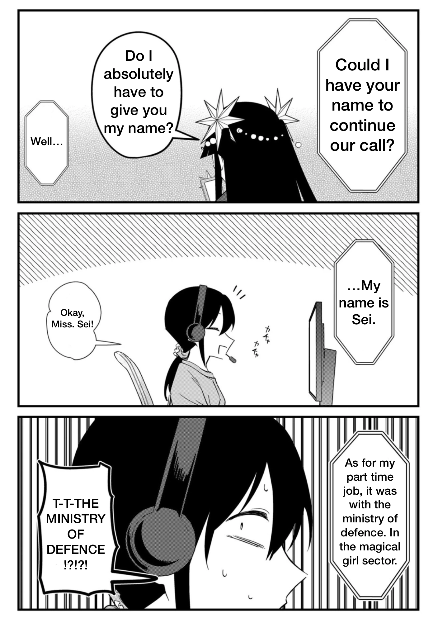 Punchline Magical girl Sei Chapter 3 page 7 - 