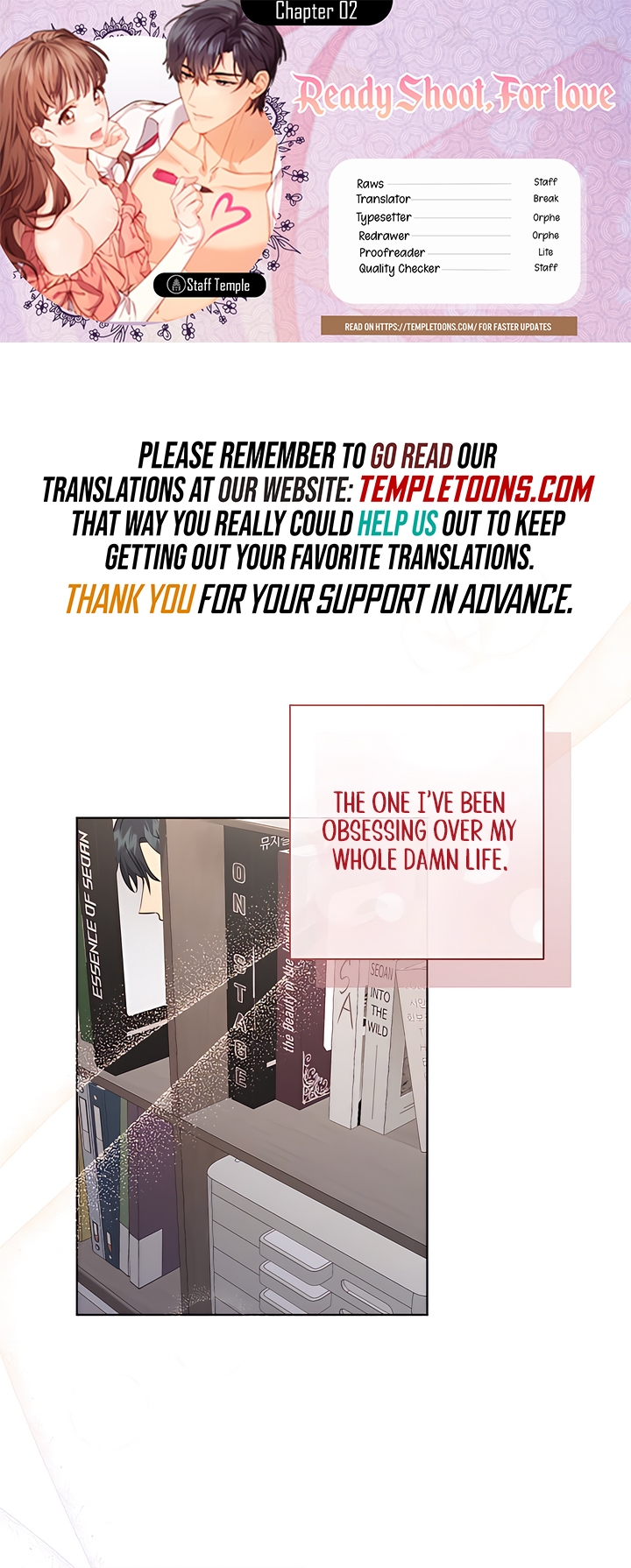 Ready Shoot, For Love [Complete Edition] Chapter 2 page 1 - 