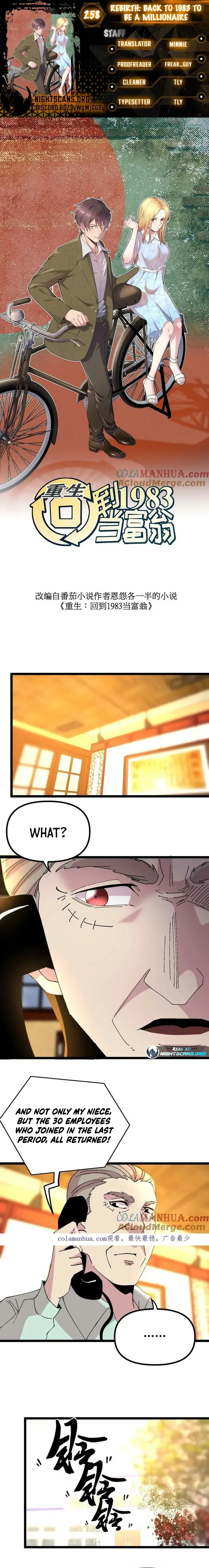 Rebirth: Back to 1983 to Be a Millionaire Chapter 258 page 1 - 