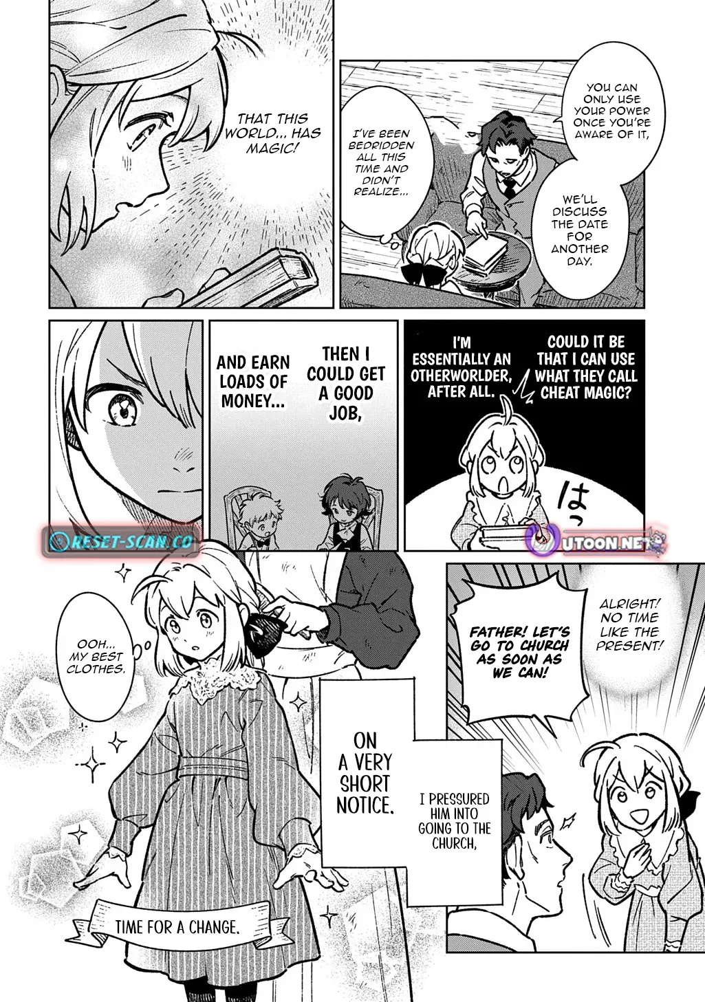 Reborn in Another World, All I Know is Daily-Life Spells. Chapter 1 page 19 - 