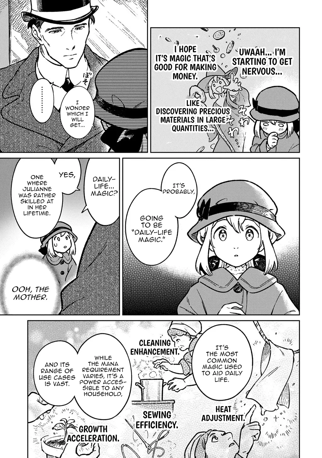 Reborn in Another World, All I Know is Daily-Life Spells. Chapter 1 page 22 - 