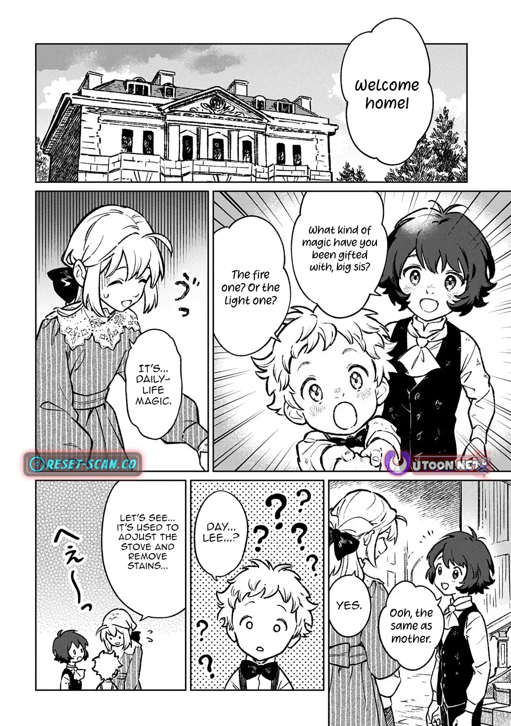Reborn in Another World, All I Know is Daily-Life Spells. Chapter 1 page 31 - 