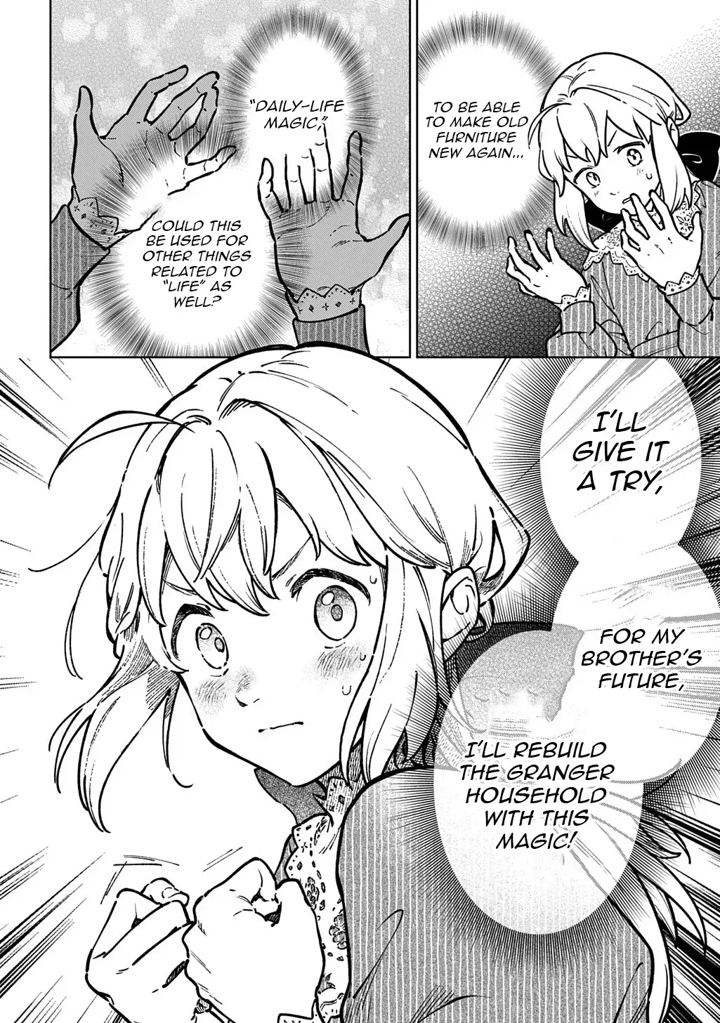Reborn in Another World, All I Know is Daily-Life Spells. Chapter 1 page 43 - 