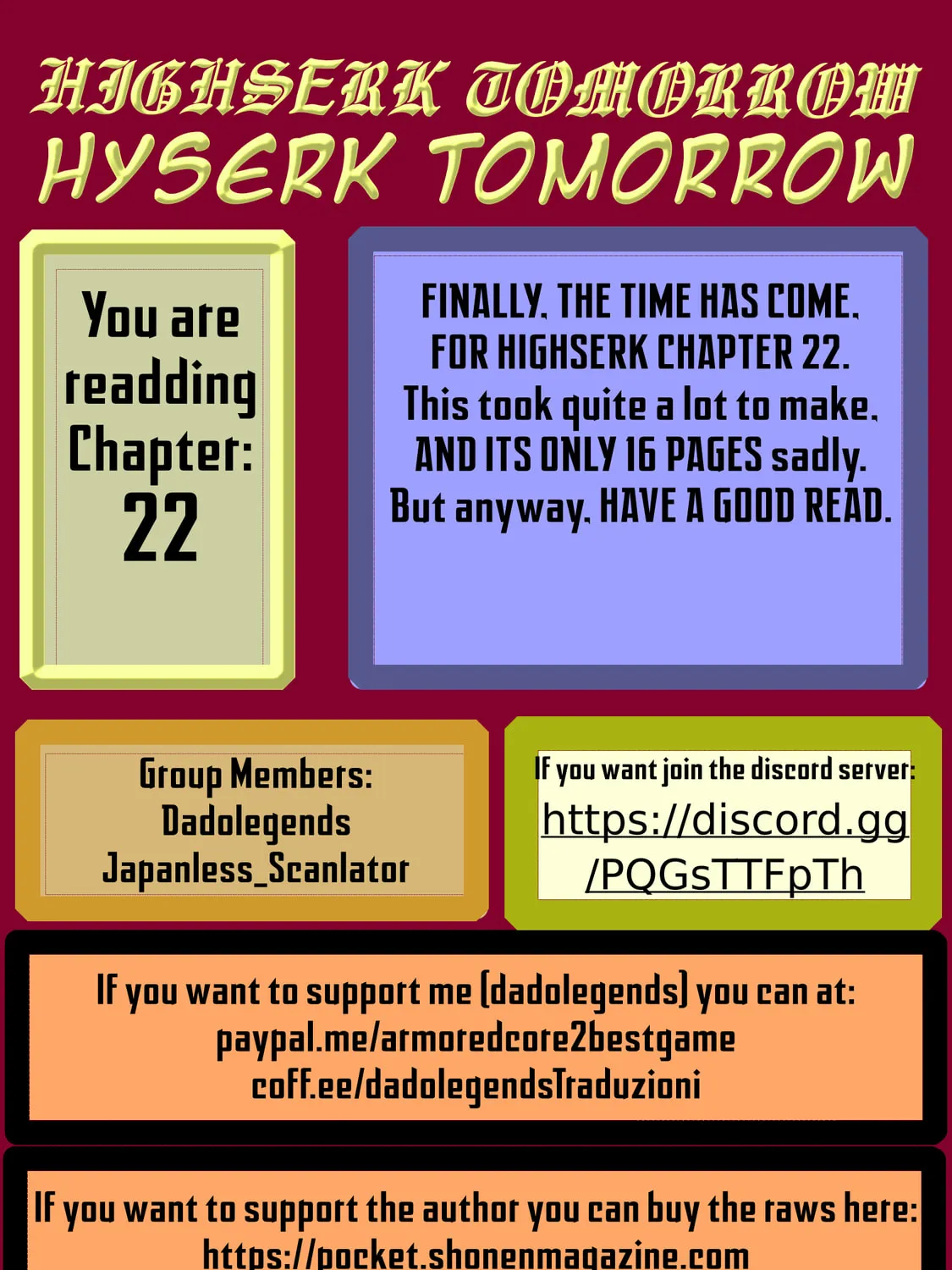 Record of Highserk War Chapter 22 page 1 - 