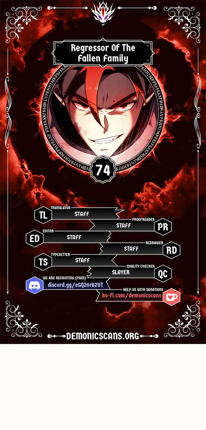 Regressor of the Fallen family Chapter 74 page 1 - 
