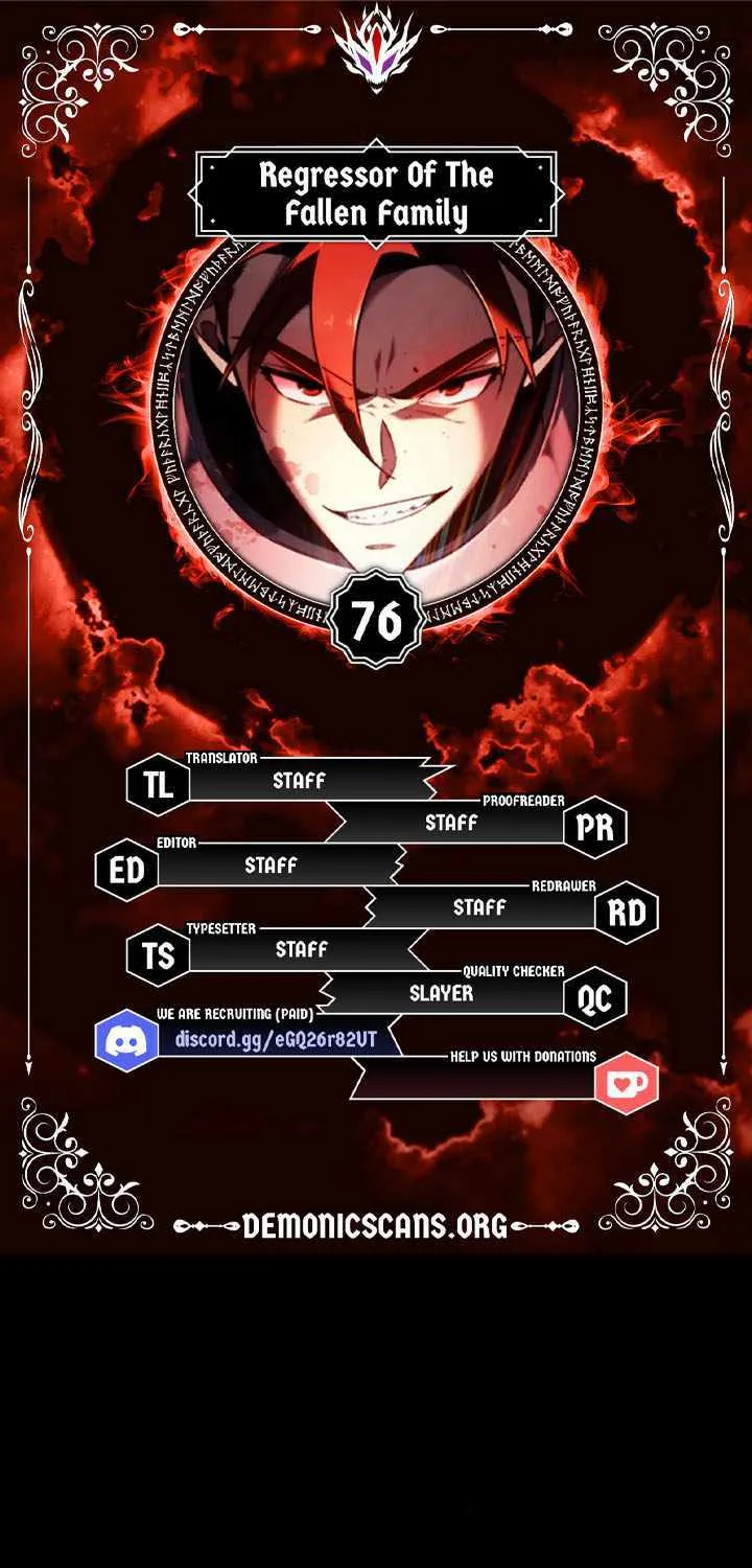 Regressor of the Fallen family Chapter 76 page 1 - 