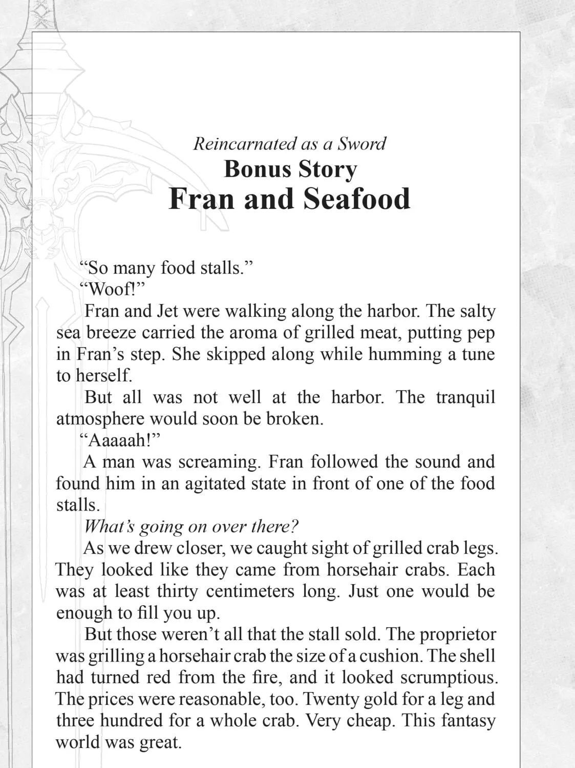 Reincarnated as a Sword Chapter 55.5 page 1 - 