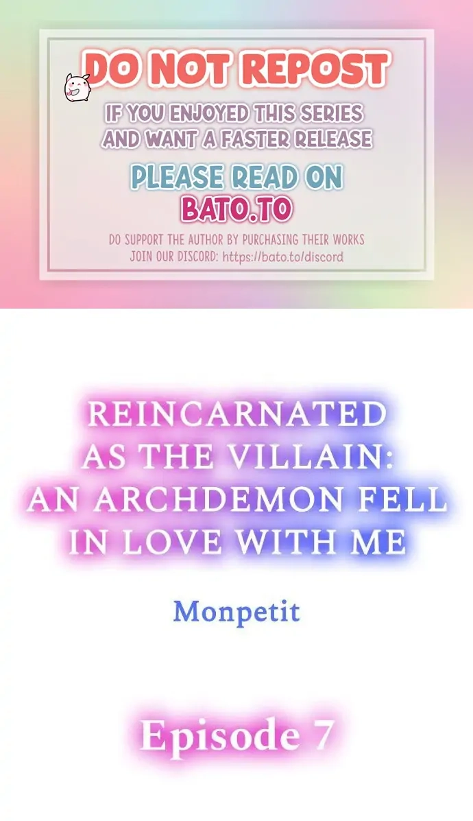 Reincarnated as the Villain: An Archdemon Fell in Love With Me Chapter 7 page 1 - 