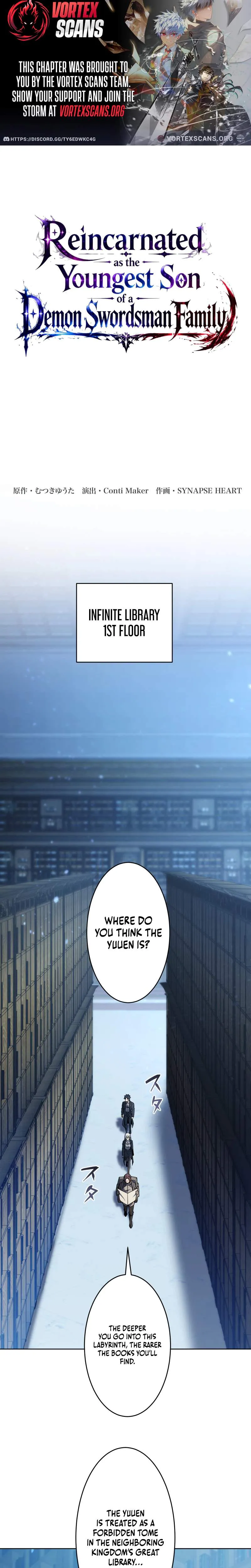 Reincarnated as the Youngest Son of a Demon Swordsman Family Chapter 8 page 1 - 