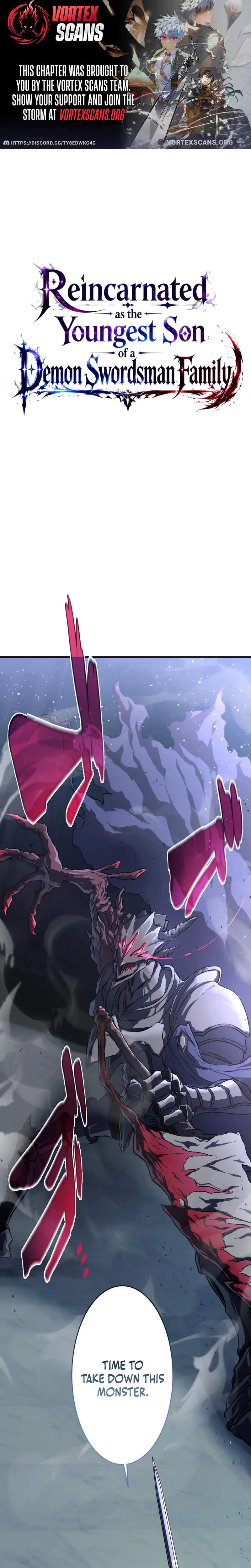 Reincarnated as the Youngest Son of a Demon Swordsman Family Chapter 9 page 1 - 