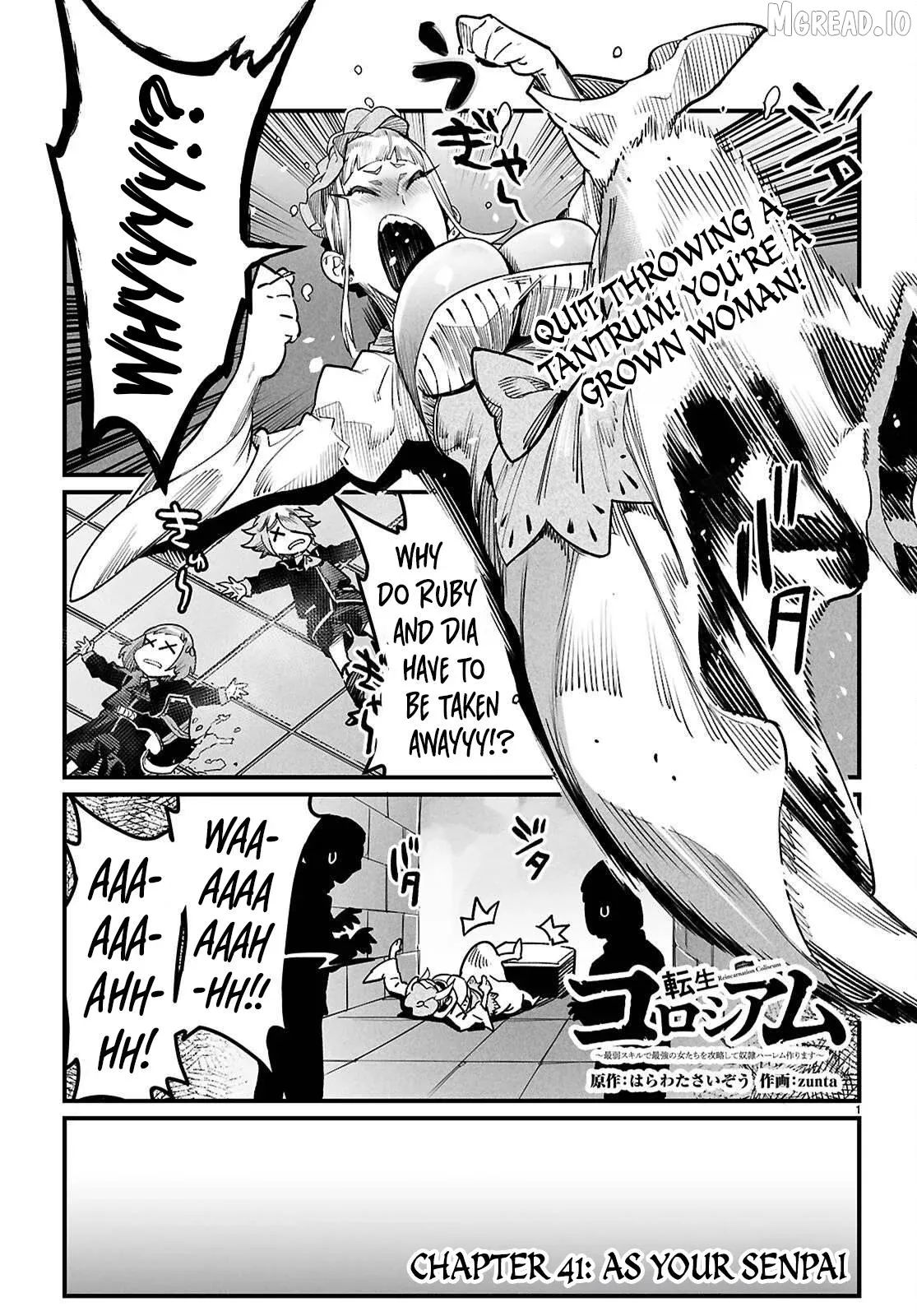 Reincarnation Colosseum - Using the Weakest Skills in Order to Defeat the Strongest Women and Create a Slave Harem Chapter 41 page 1 - 