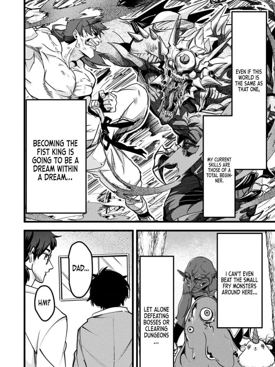 Reincarnation of the Online Game Addict ~ I Can’t Use the Overpowered Fists That Made Me the Fist King, so Now I Swing a Club for Eight Hours a Day Chapter 1 page 56 - 