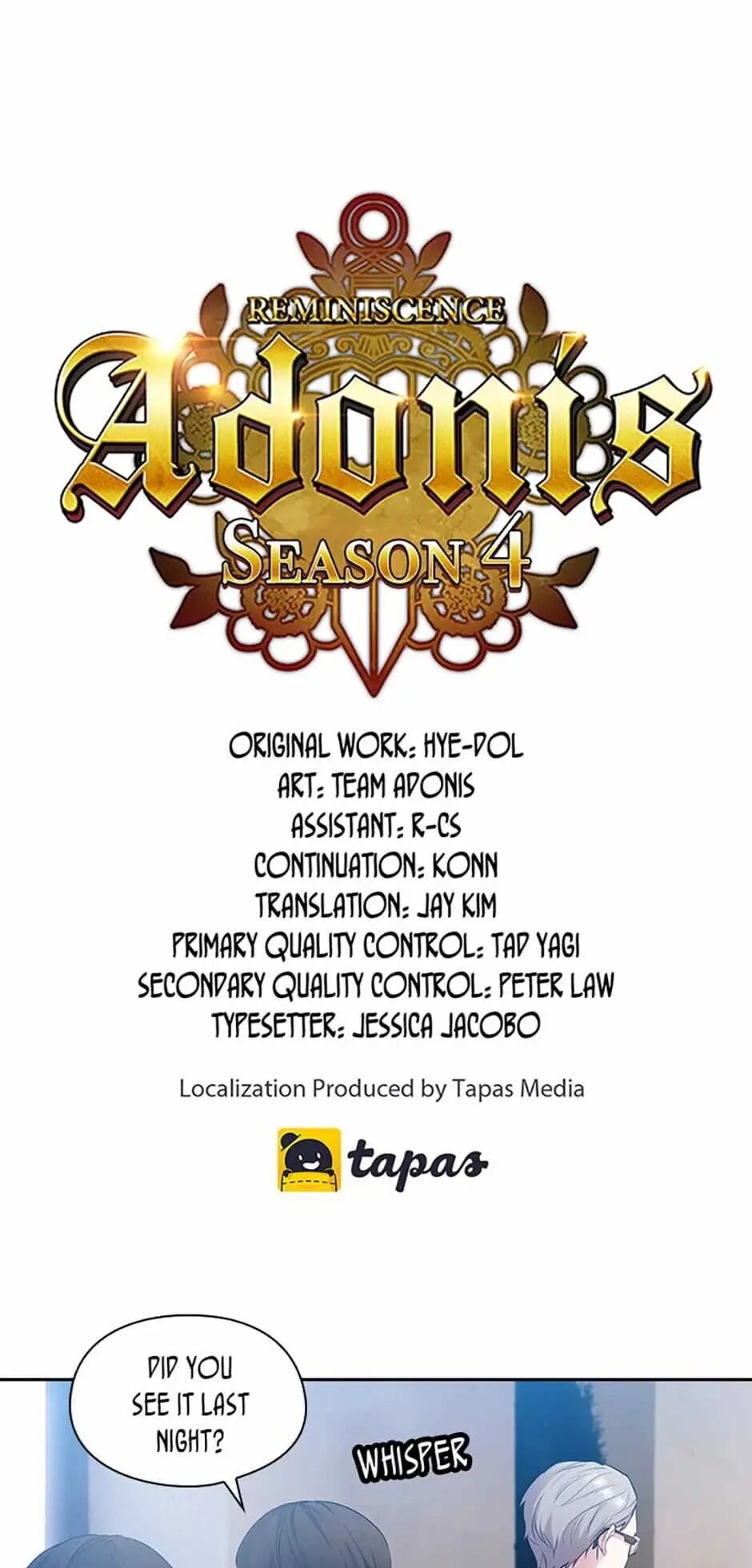 Reminiscence Adonis Chapter 146 page 1 - 