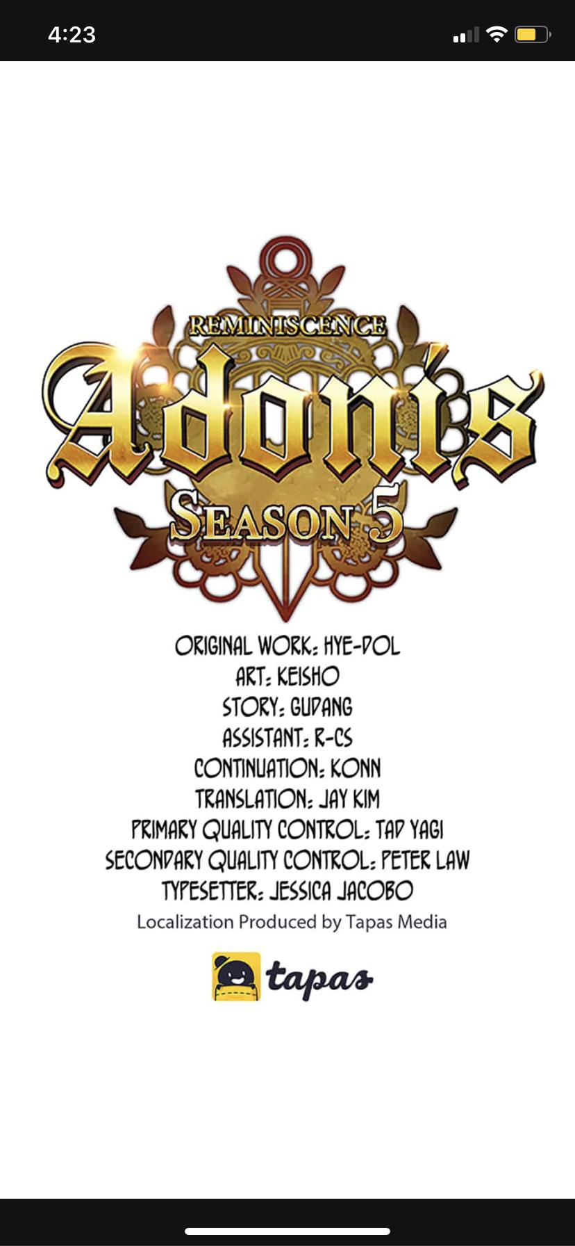 Reminiscence Adonis Chapter 177 page 69 - 