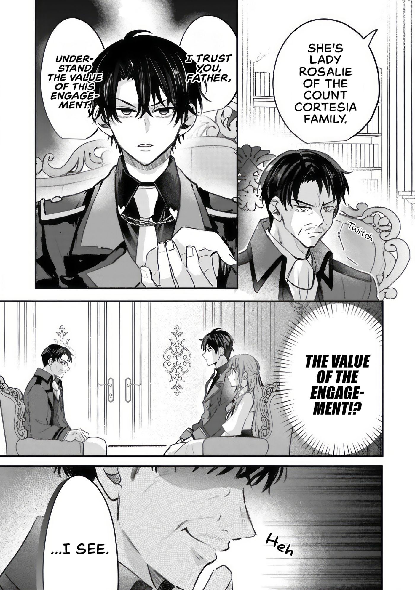 Renai Fushinna Reijou wa Reikoku Kishi-sama no Dekiai ni Kizukanai Chapter 3.1 page 7 - 
