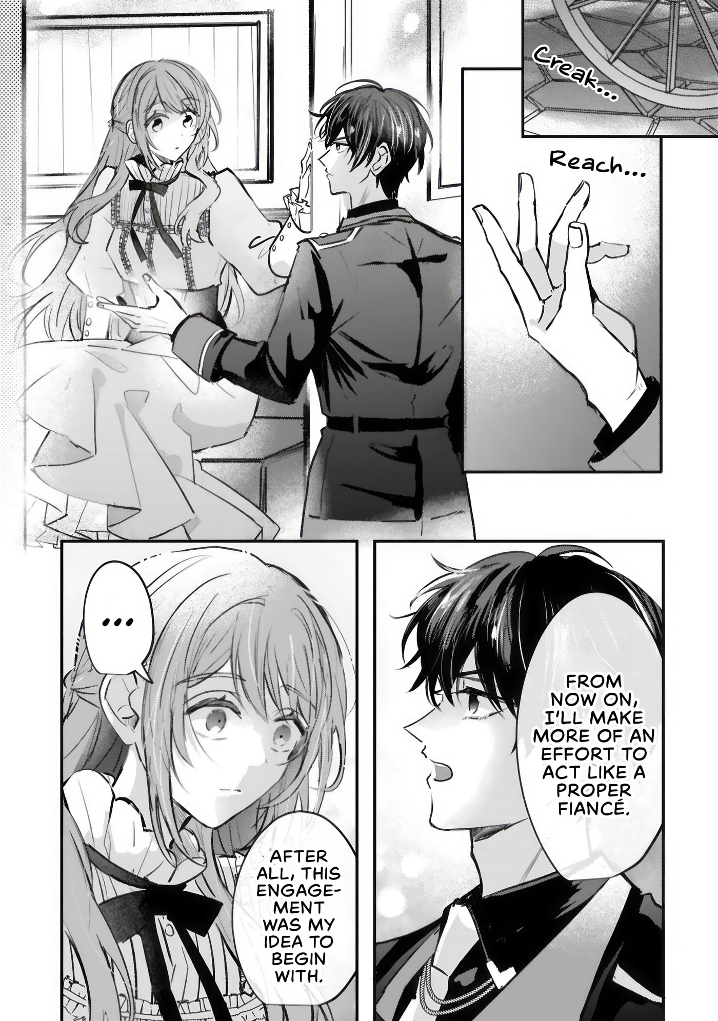 Renai Fushinna Reijou wa Reikoku Kishi-sama no Dekiai ni Kizukanai Chapter 3.2 page 13 - 