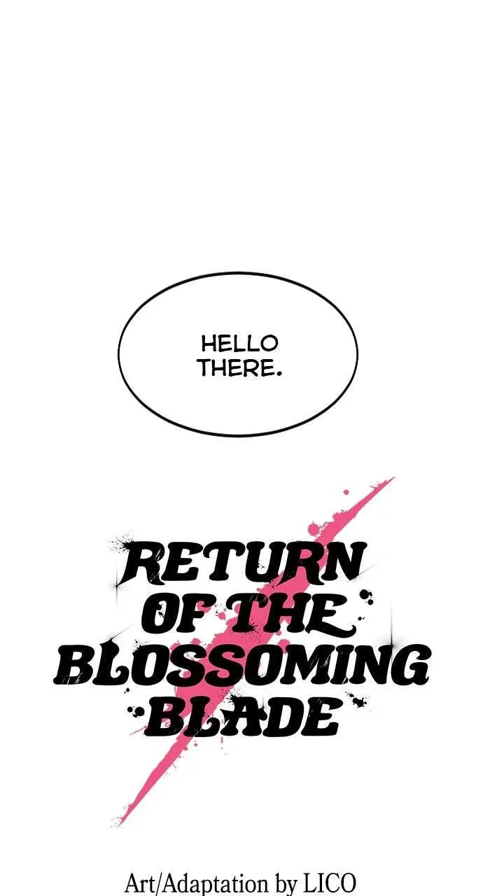 Return of the Blossoming Blade Chapter 1.1 page 1 - 