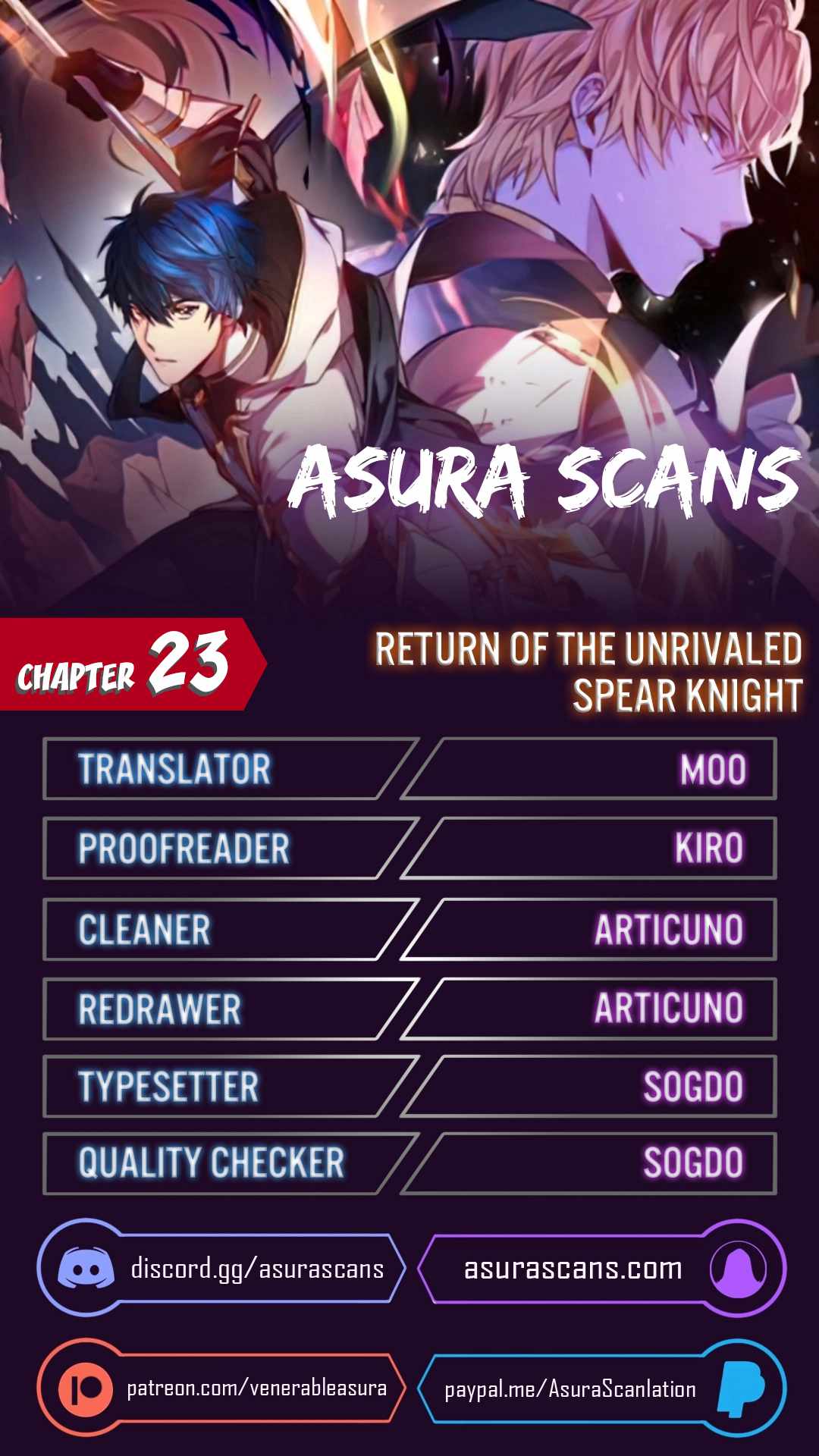 Return of the Legendary Spear Knight Chapter 23 page 1 - 