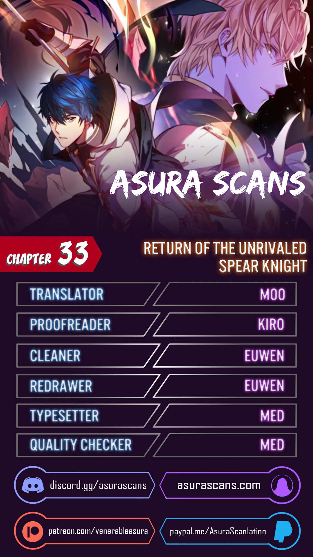 Return of the Legendary Spear Knight Chapter 33 page 1 - 