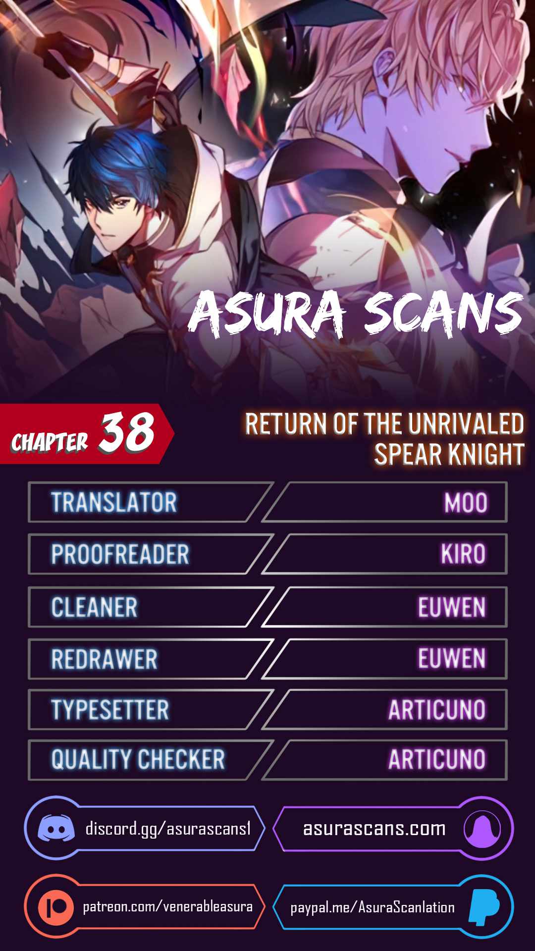 Return of the Legendary Spear Knight Chapter 38 page 1 - 
