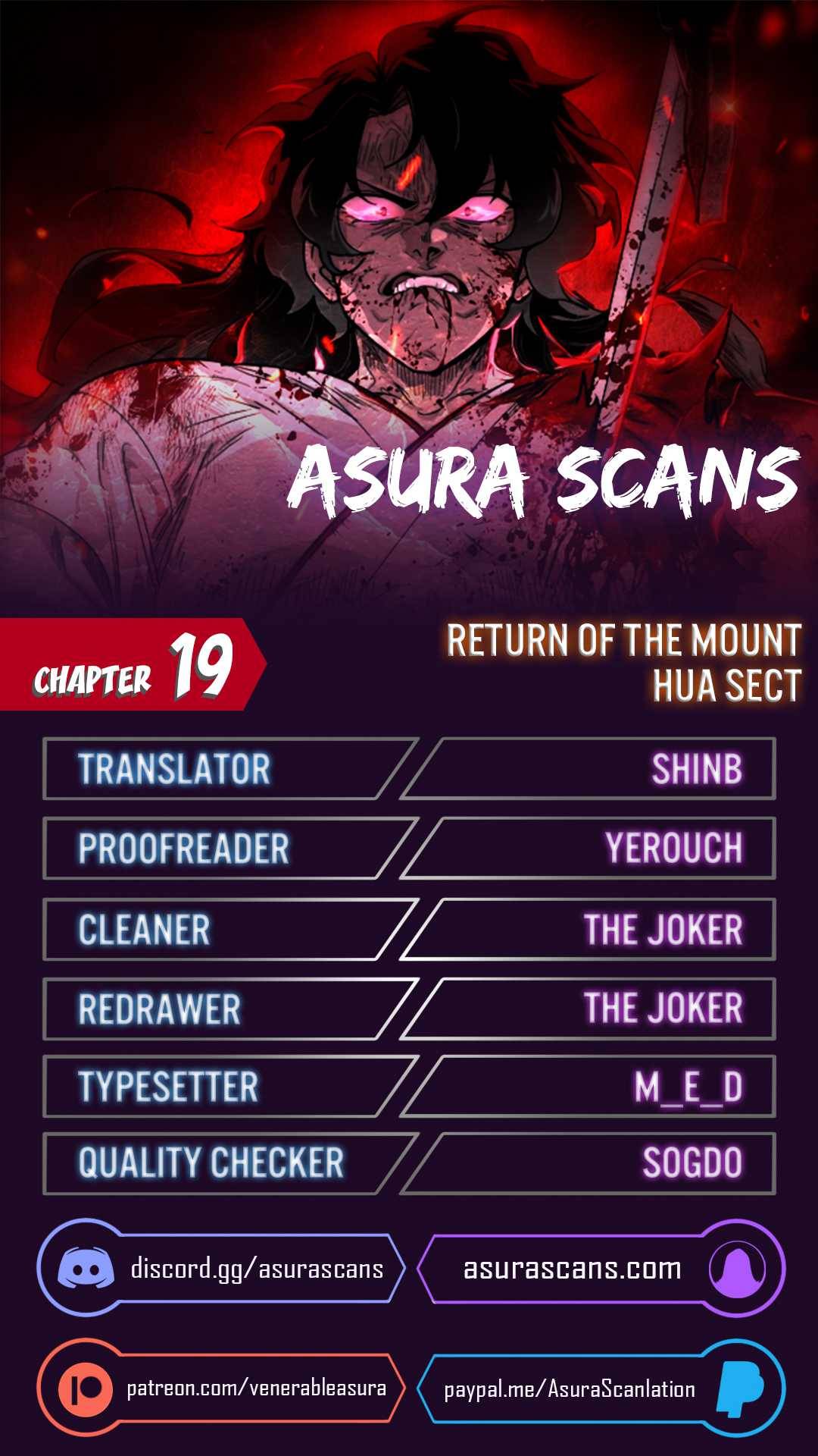 Return Of The Mount Hua Sect Chapter 19 page 1 - 