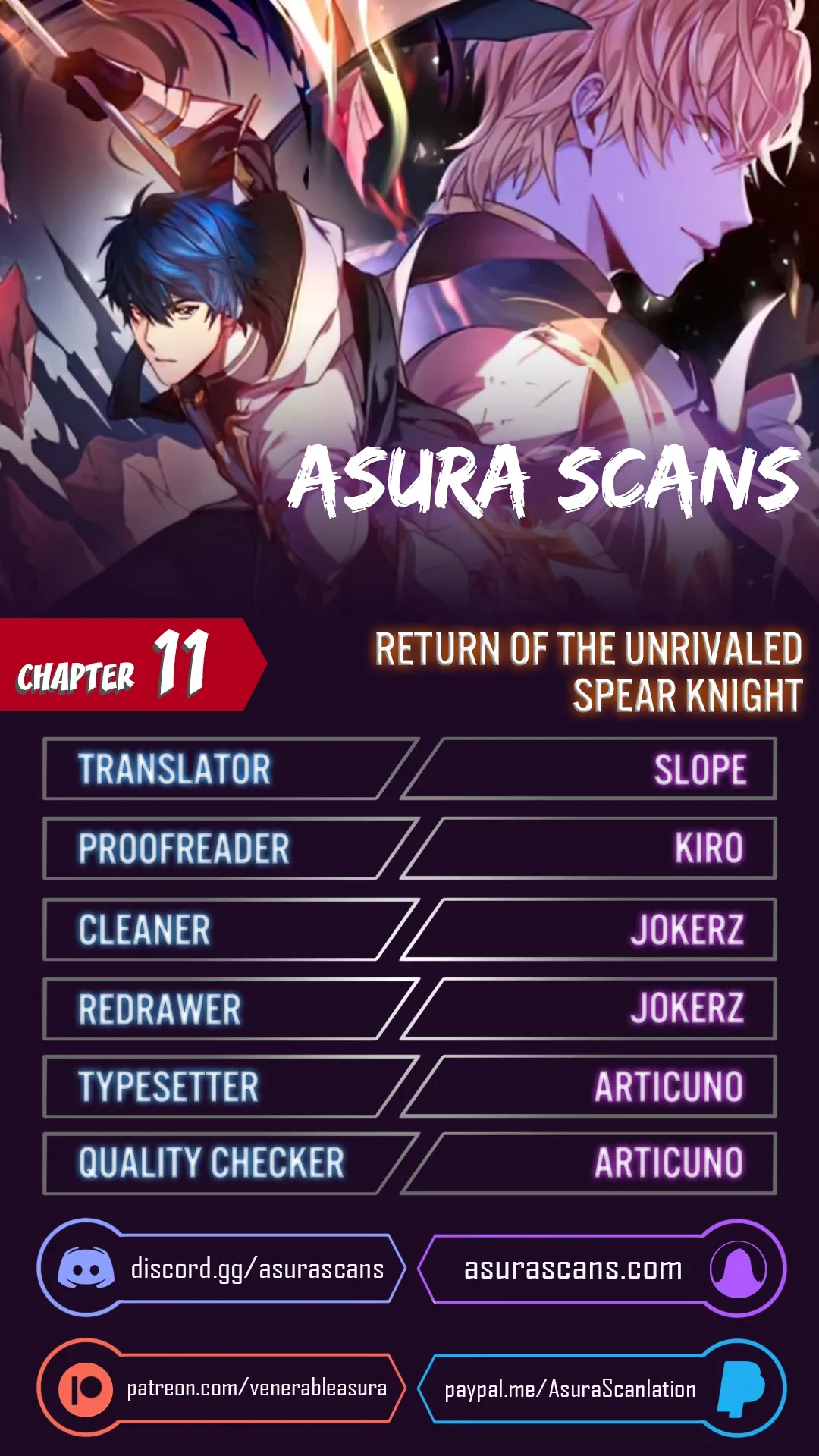 Return of The Unrivaled Spear Knight Chapter 11 page 1 - 