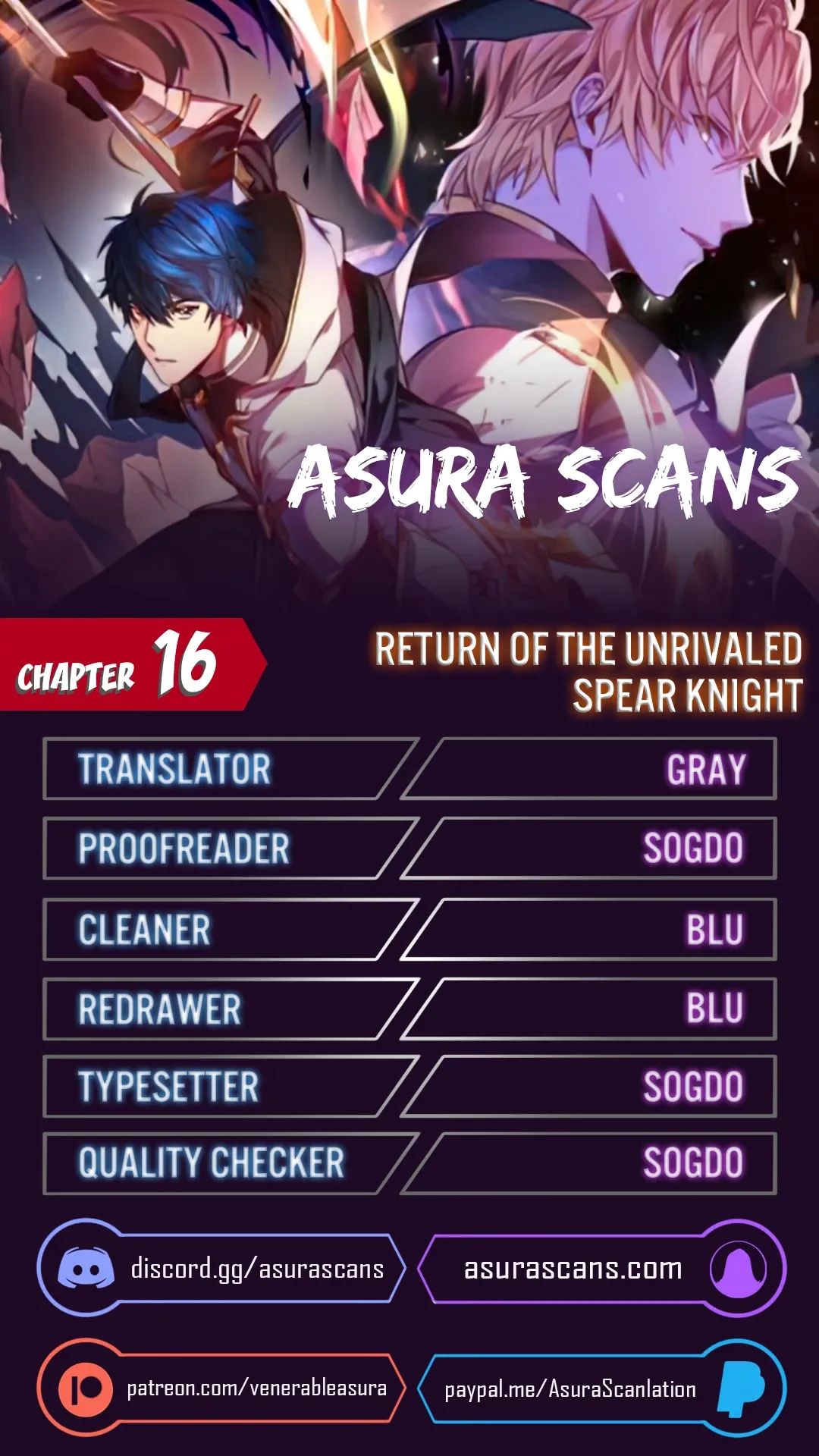 Return of The Unrivaled Spear Knight Chapter 16 page 1 - 