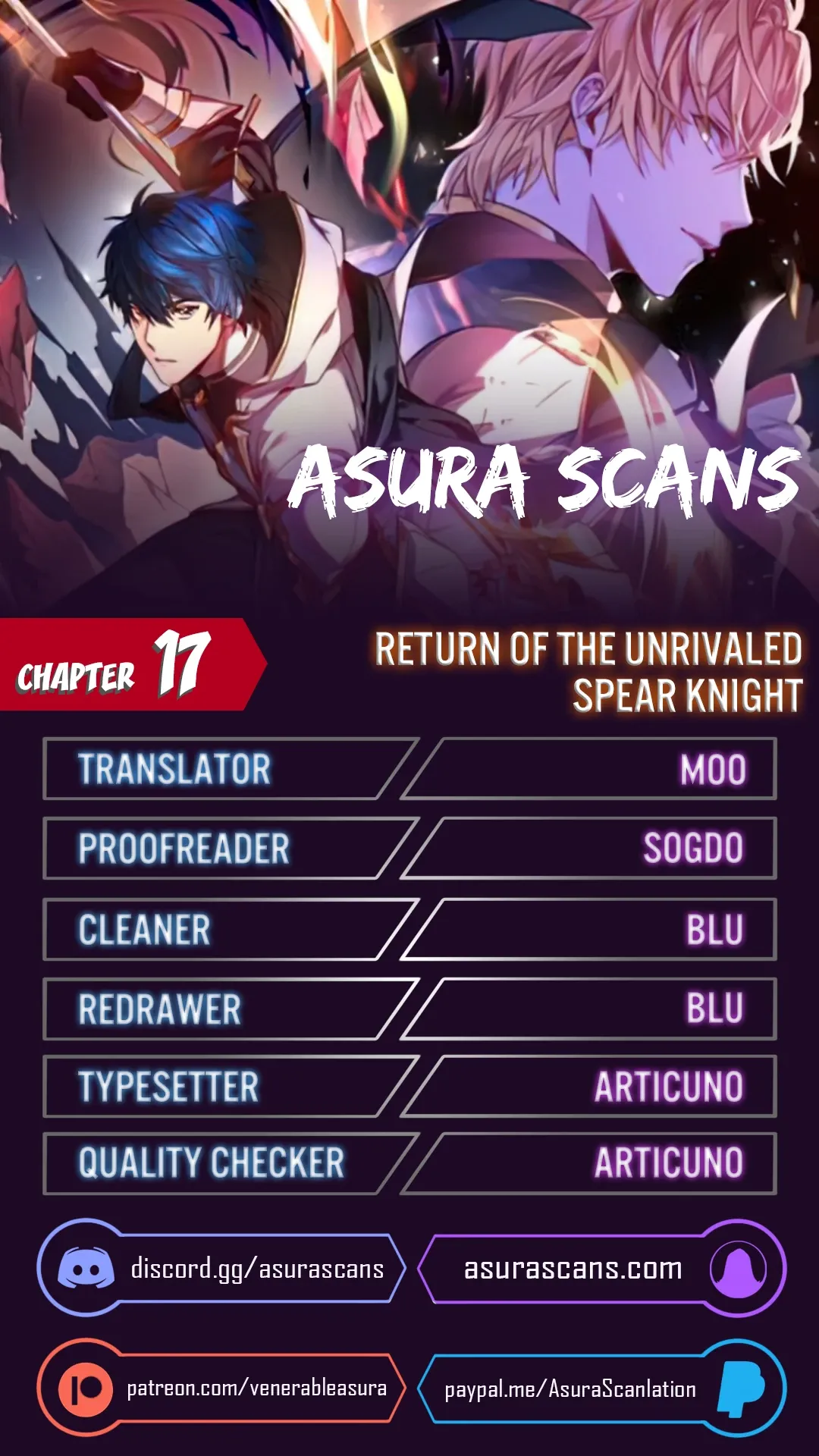 Return of The Unrivaled Spear Knight Chapter 17 page 1 - 