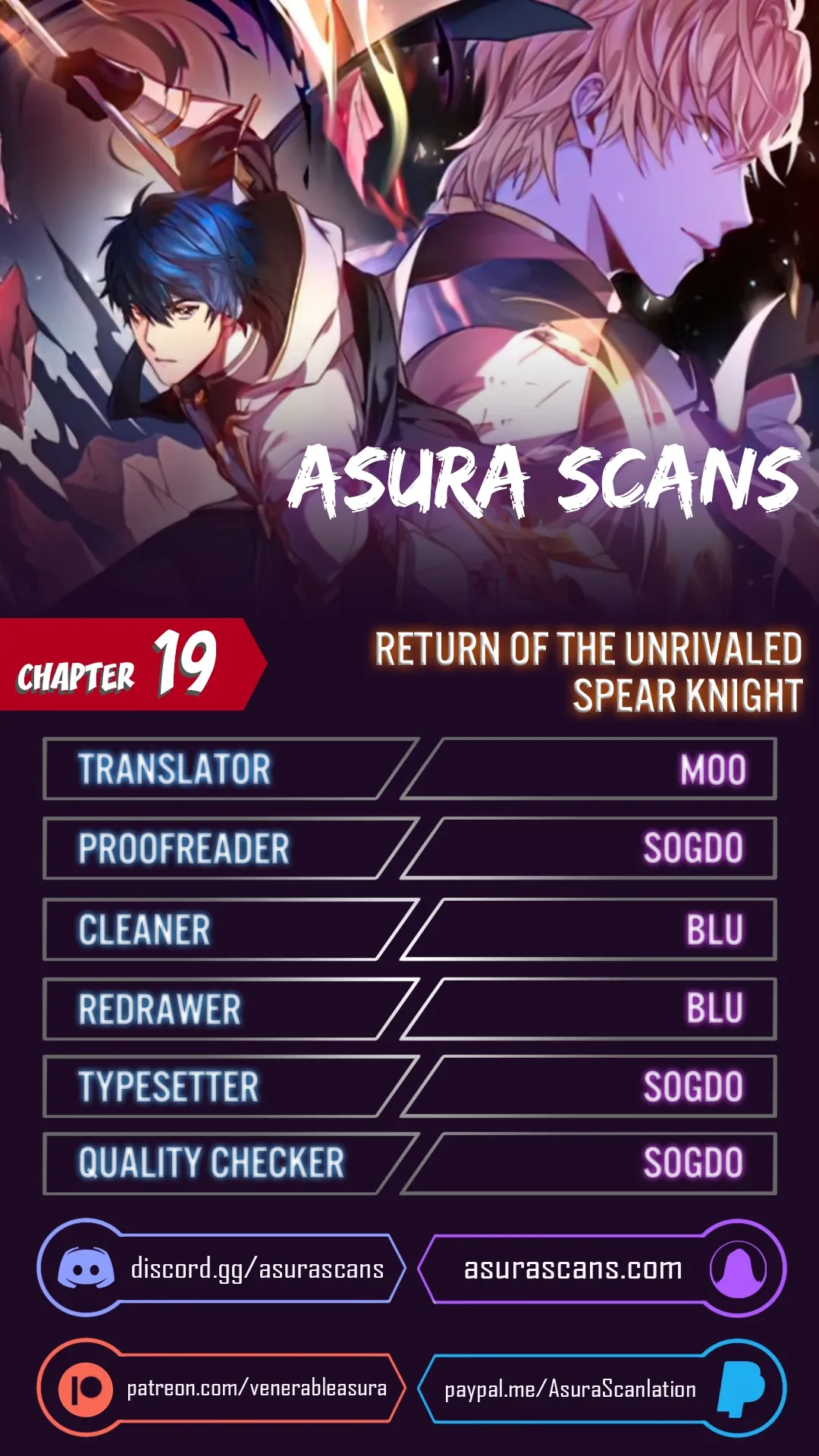 Return of The Unrivaled Spear Knight Chapter 19 page 1 - 