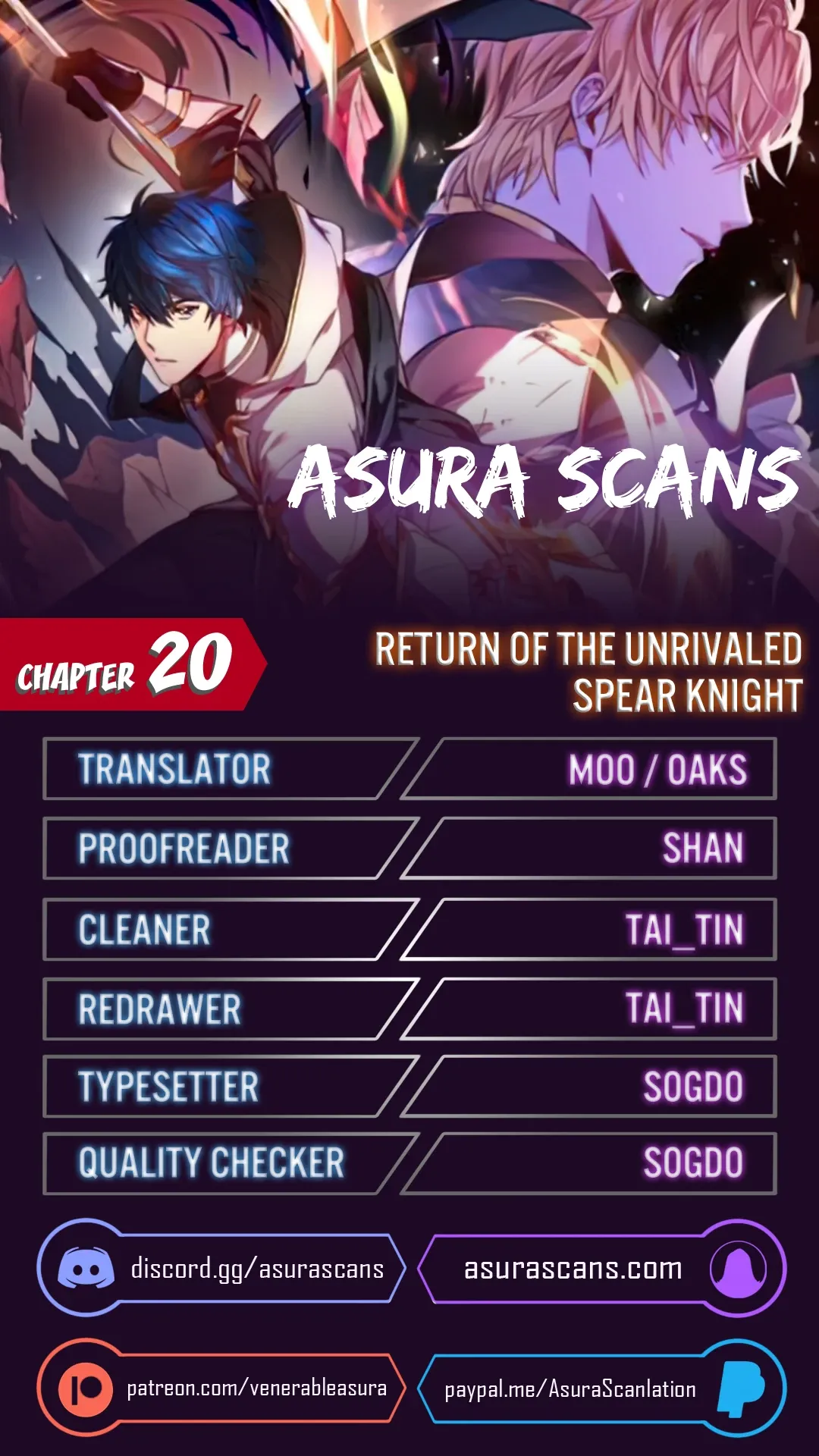Return of The Unrivaled Spear Knight Chapter 20 page 1 - 